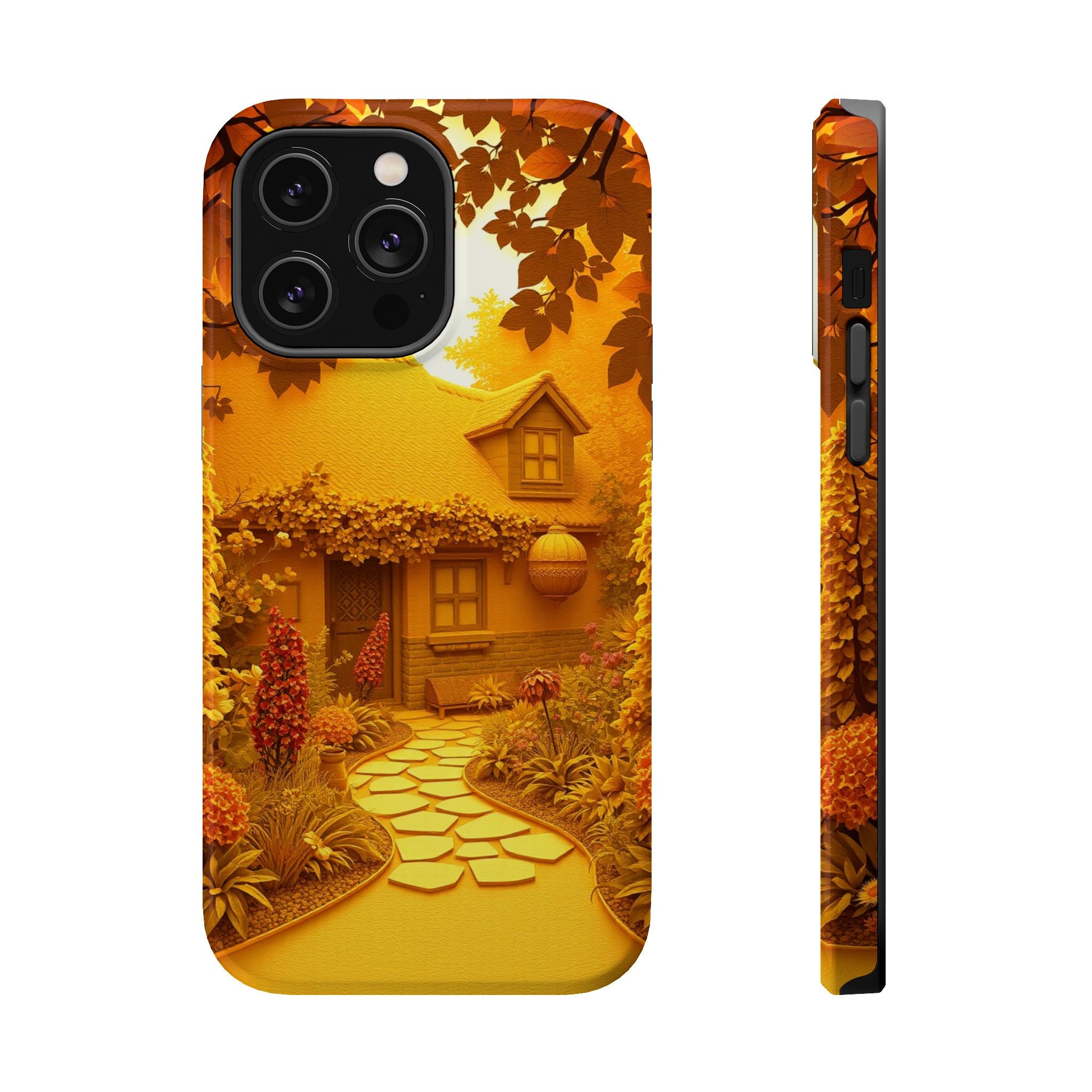 iPhone Vibrant Cottage Garden Design Slim Everyday Designer Case · iPhone Case