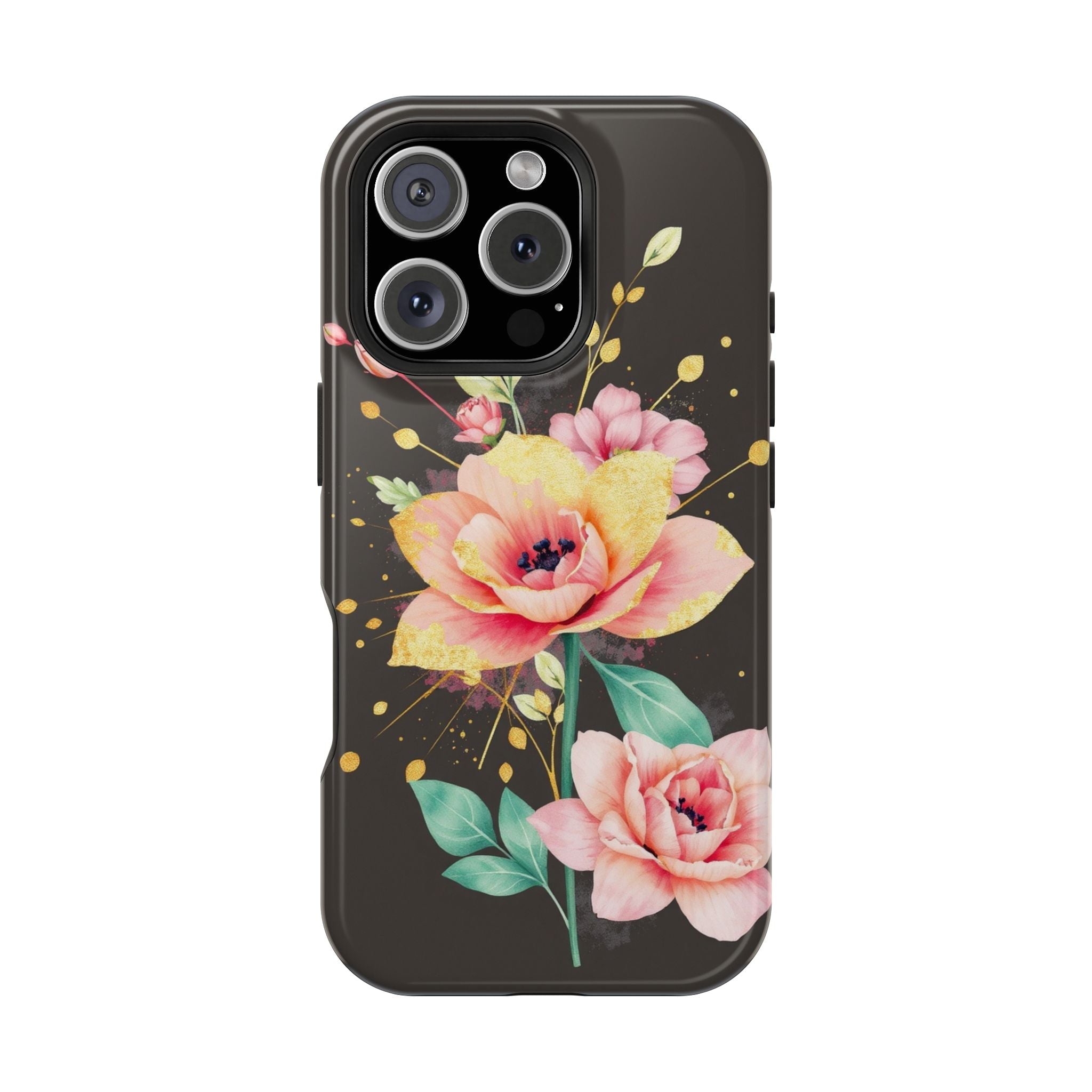 iPhone Earthy Floral Watercolor Splash Design Clean iPhone 14 Minimal · iPhone C