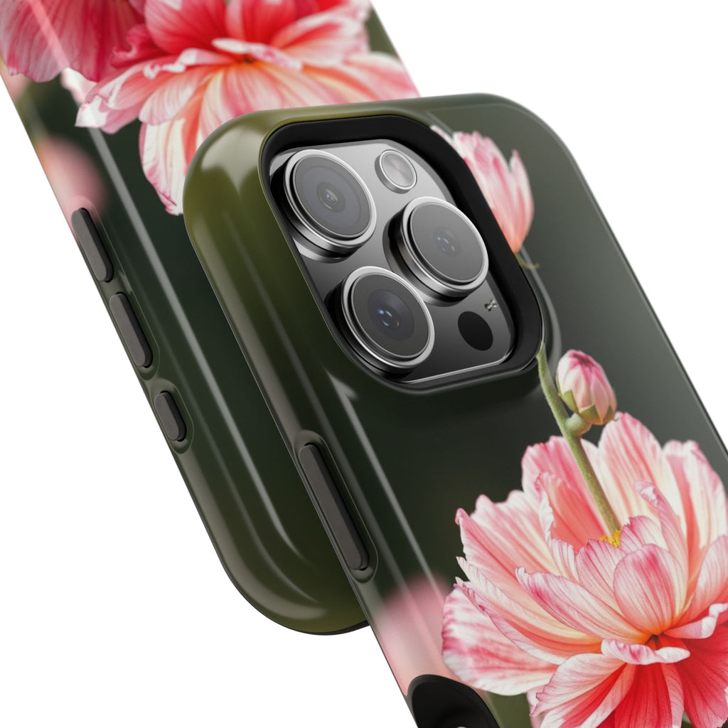 iPhone Ranunculus Stack Vibrant Watercolor Slim Snap Case · iPhone Case