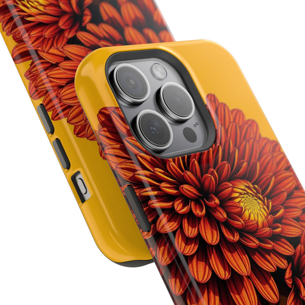iPhone Mustard And Rust Ranunculus Stack Slim Everyday iPhone 14 · iPhone Case
