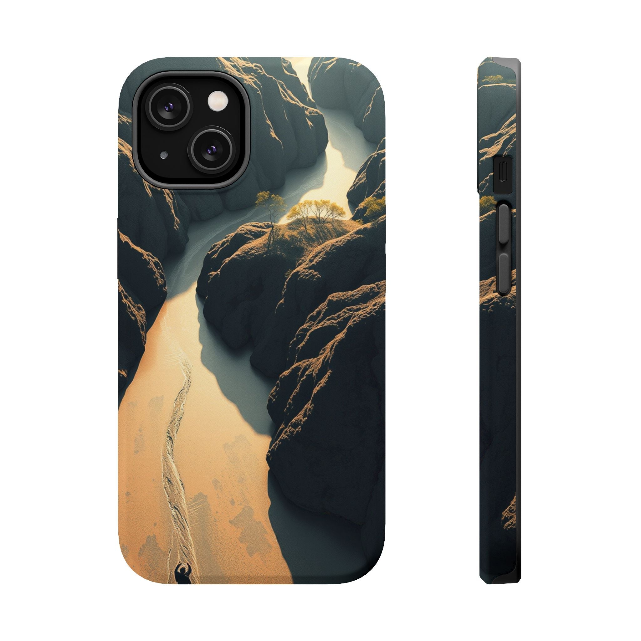iPhone River Delta Aerial Bold Art Bold Modern Everyday Snap Case · iPhone Case