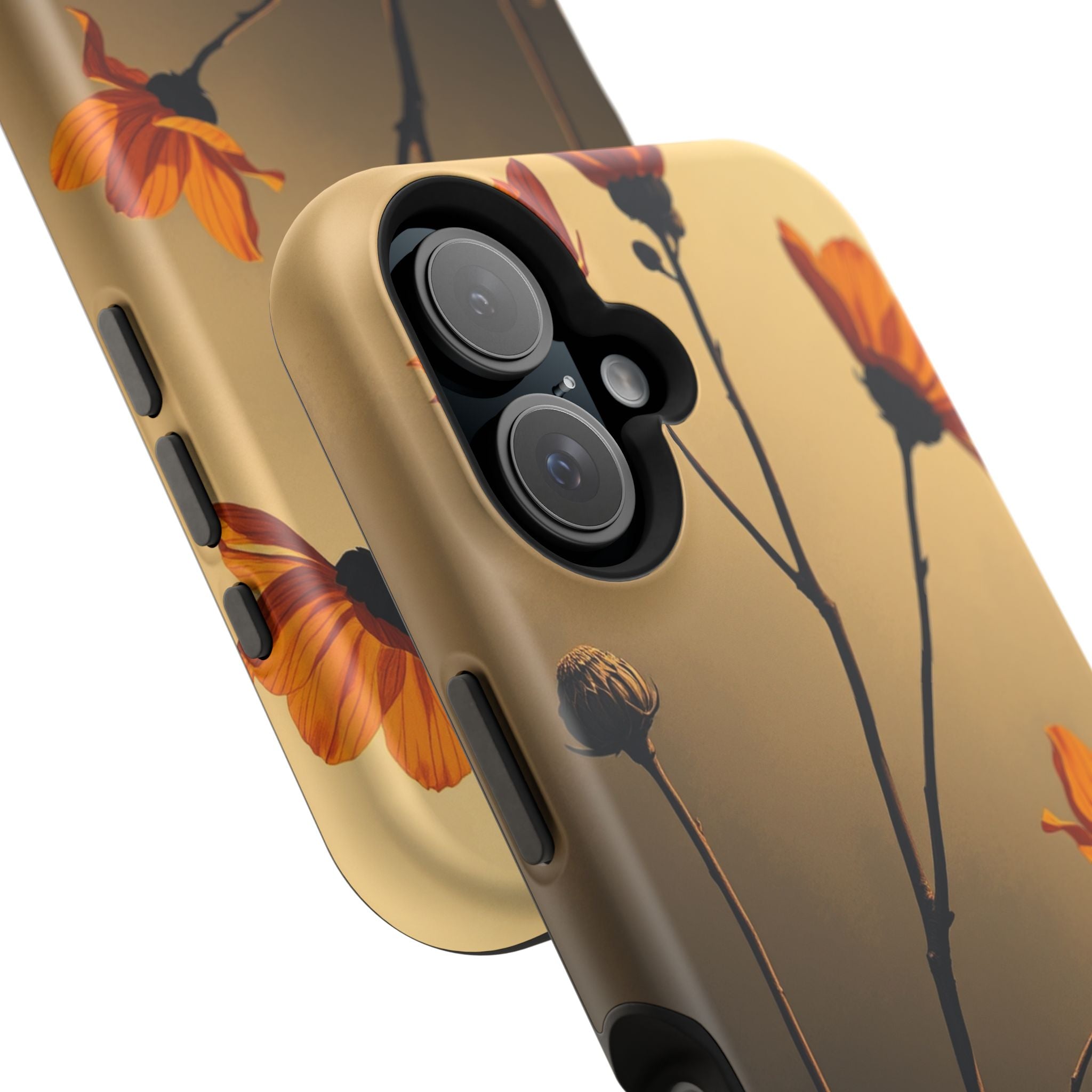 iPhone Burnt Orange And Sand Botanical Illustration Gal Slim Snap Case · iPhone
