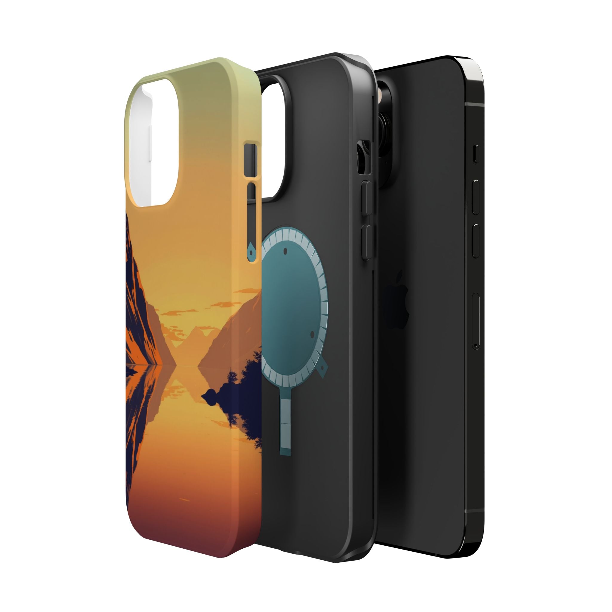 iPhone Fjord Reflection Pop Art Bold Slim Everyday Designer Case · iPhone Case