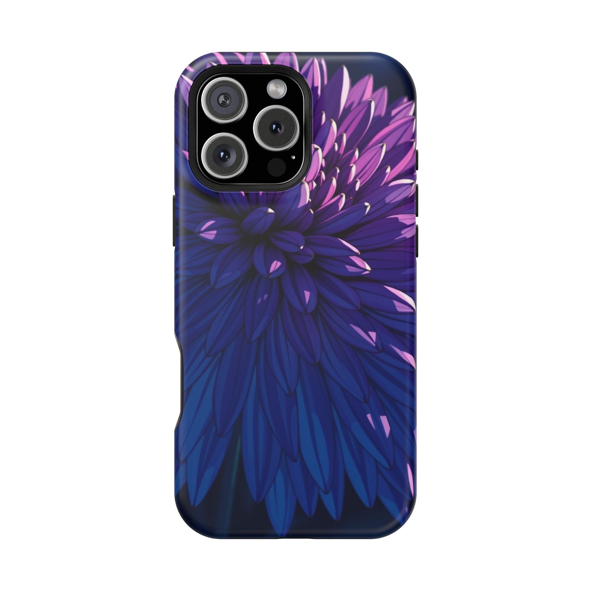 iPhone Indigo And Violet Chrysanthemum Classic Soft iPhone Finish · iPhone Case
