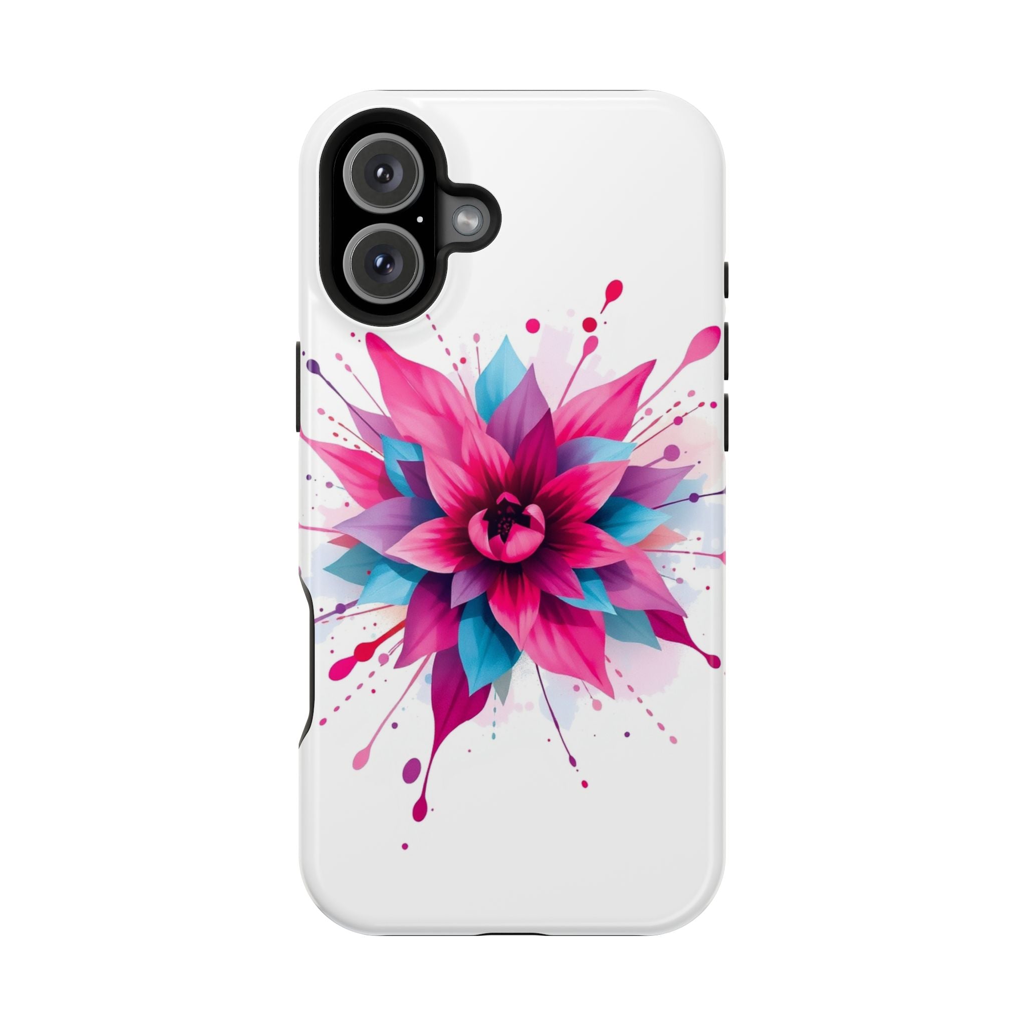 iPhone Floral Watercolor Splash Electric Art Slim iPhone Everyday · iPhone Case