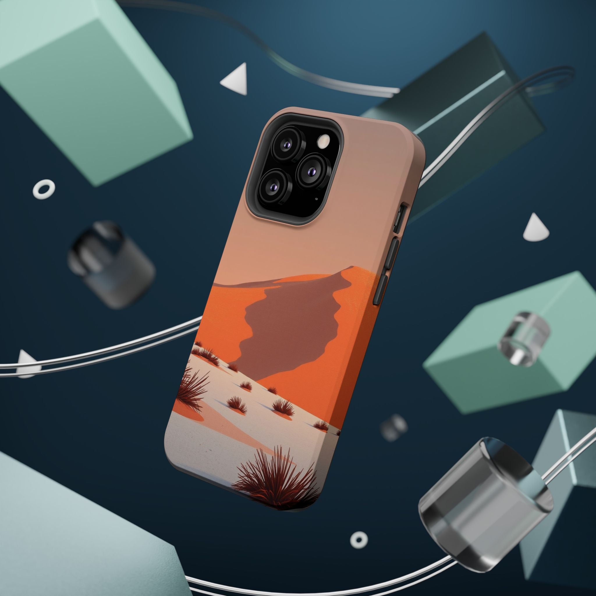 iPhone Burnt Orange And Sand Snow Field Slim Everyday iPhone Designer · iPhone C