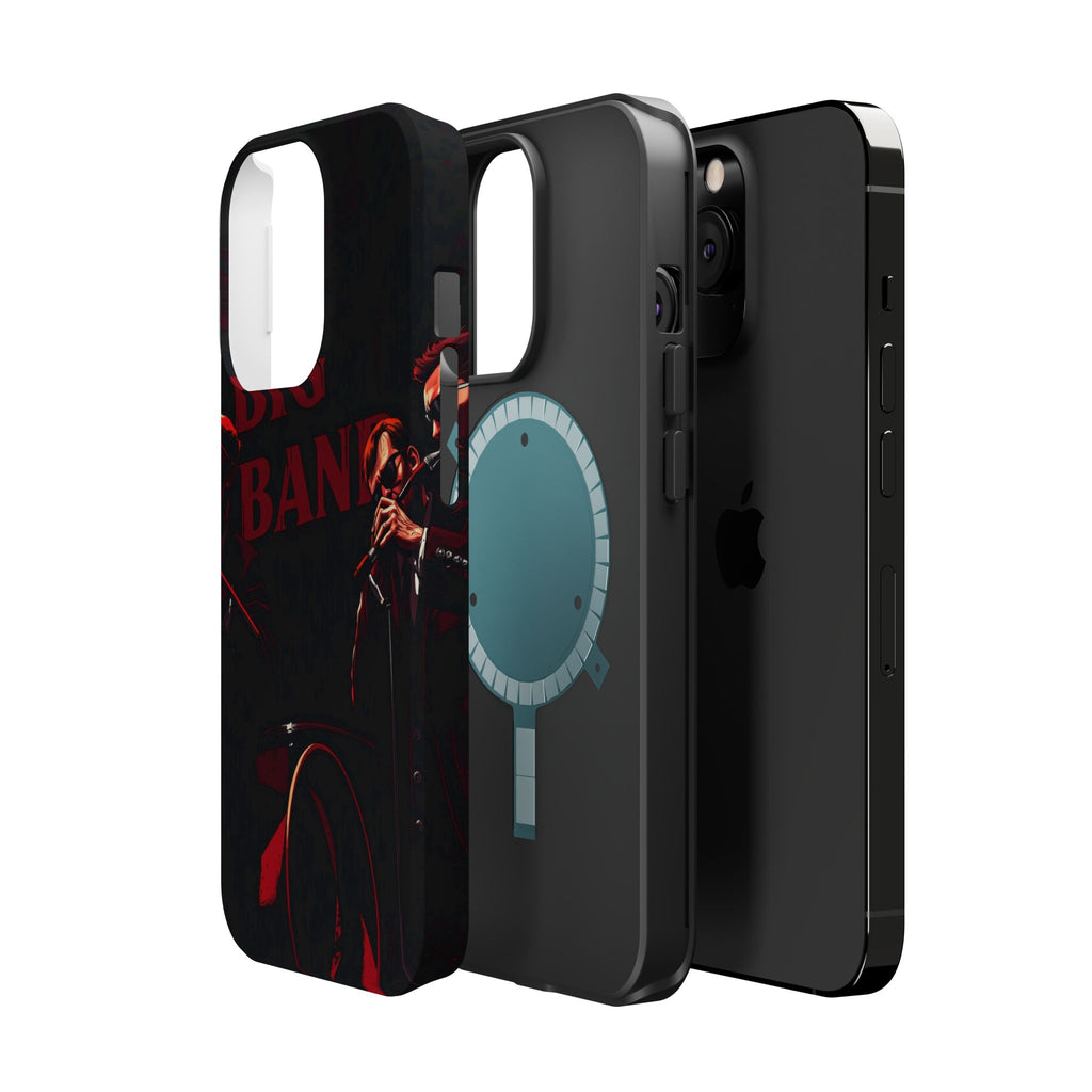 iPhone Black And Crimson Big Band Era Slim Everyday Designer Case · iPhone Case