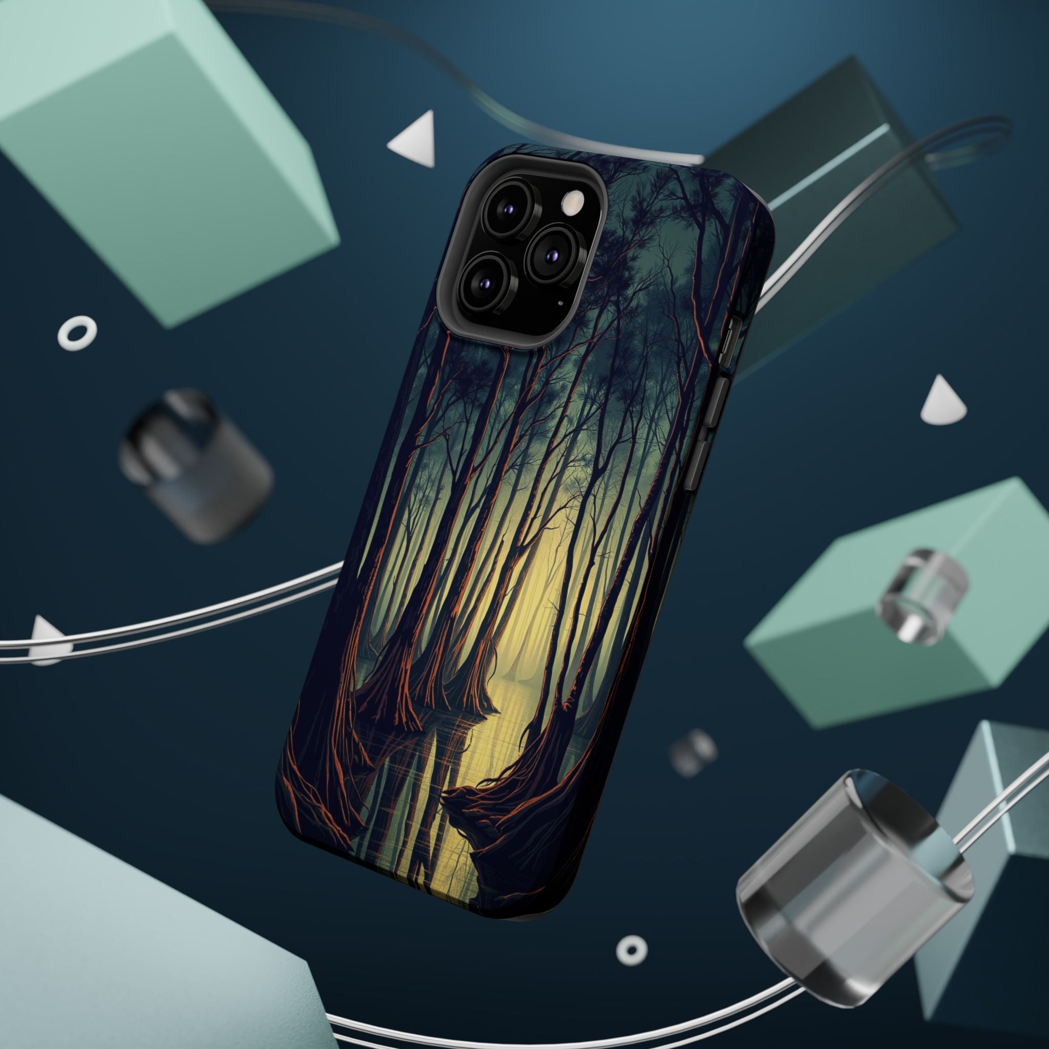 iPhone Cypress Swamp Cinematic Art Bold Modern Everyday Snap Case · iPhone Case