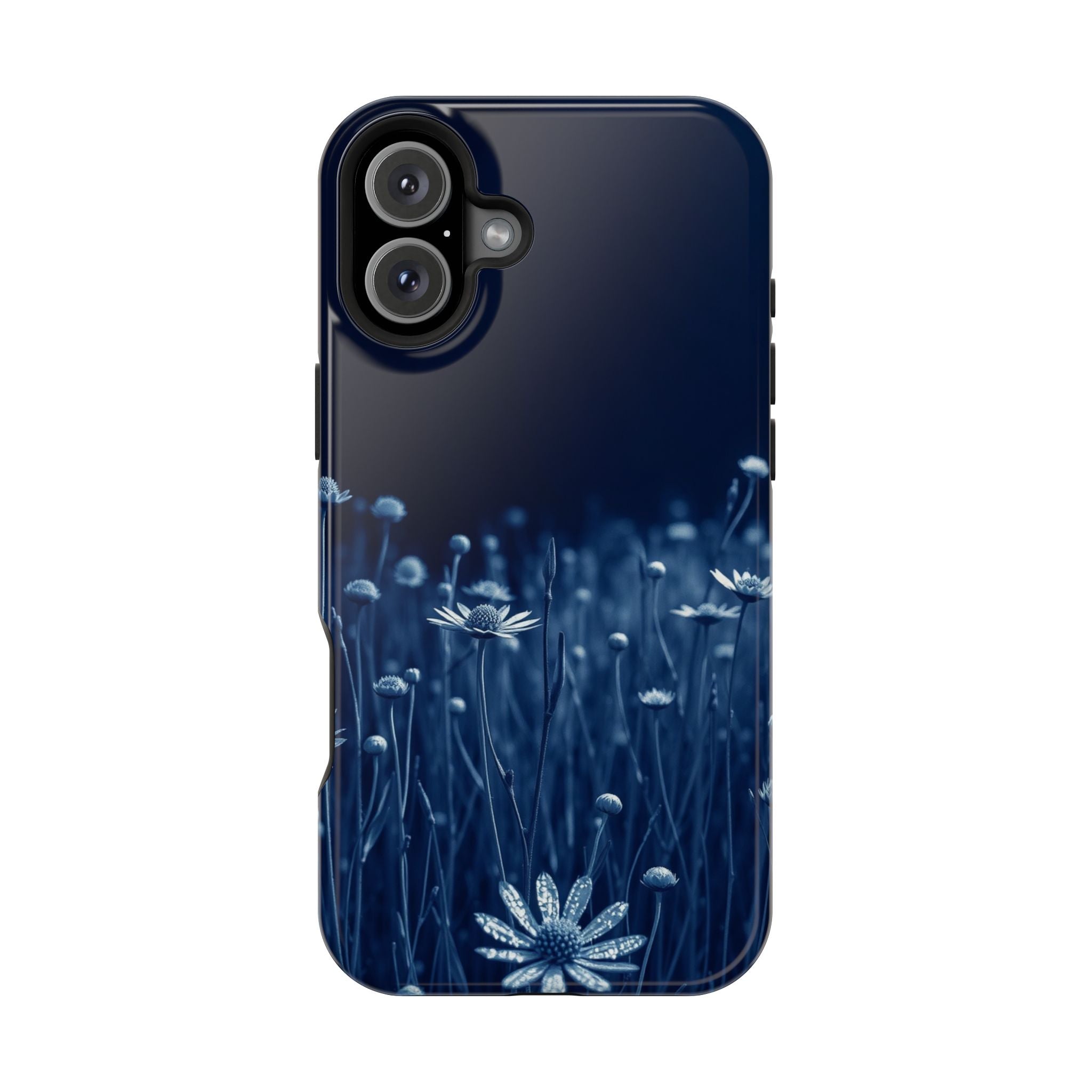 iPhone Midnight Blue And Silver Wildflower Field Clean iPhone Minimal · iPhone C