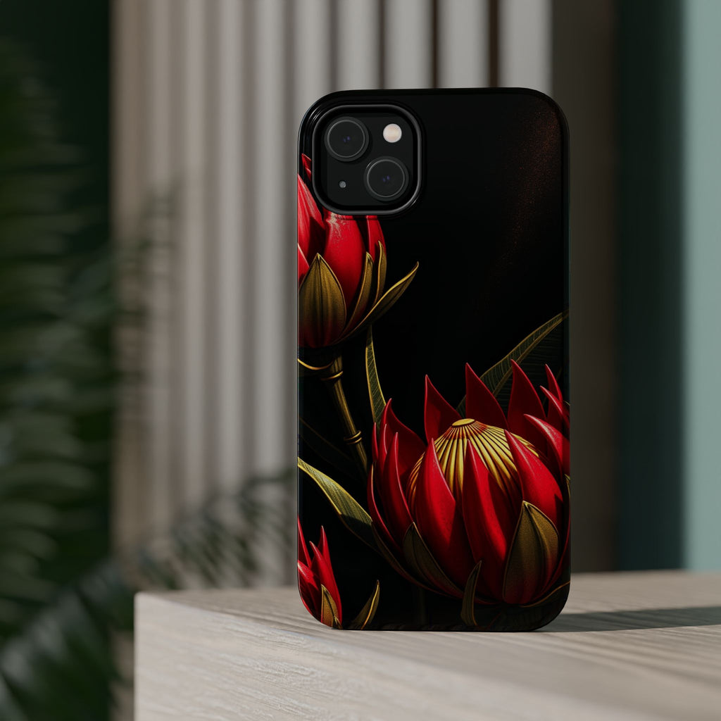 iPhone Protea Bold Gold Foil Luxury Slim Everyday Designer Case · iPhone Case