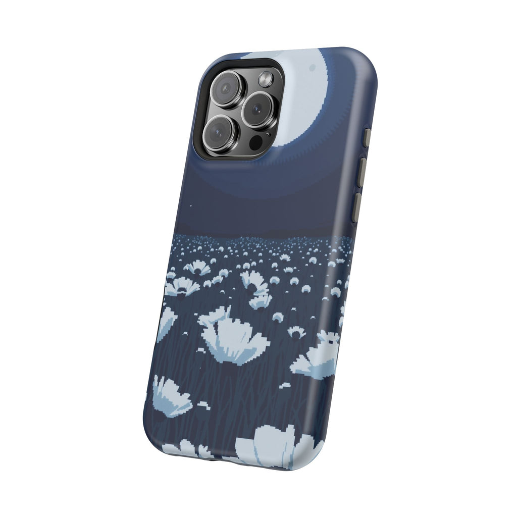 iPhone Poppy Field Pixel Art -Bit Bold Modern Everyday Snap Case · iPhone Case