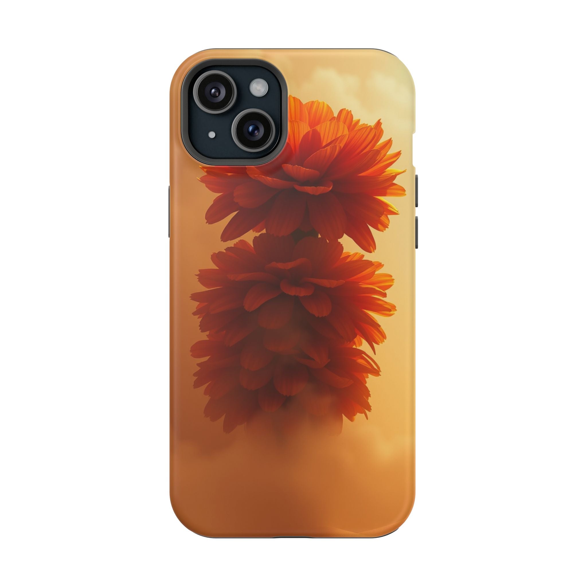 iPhone Ranunculus Stack 3D Digital Bold Modern Everyday Snap Case · iPhone Case