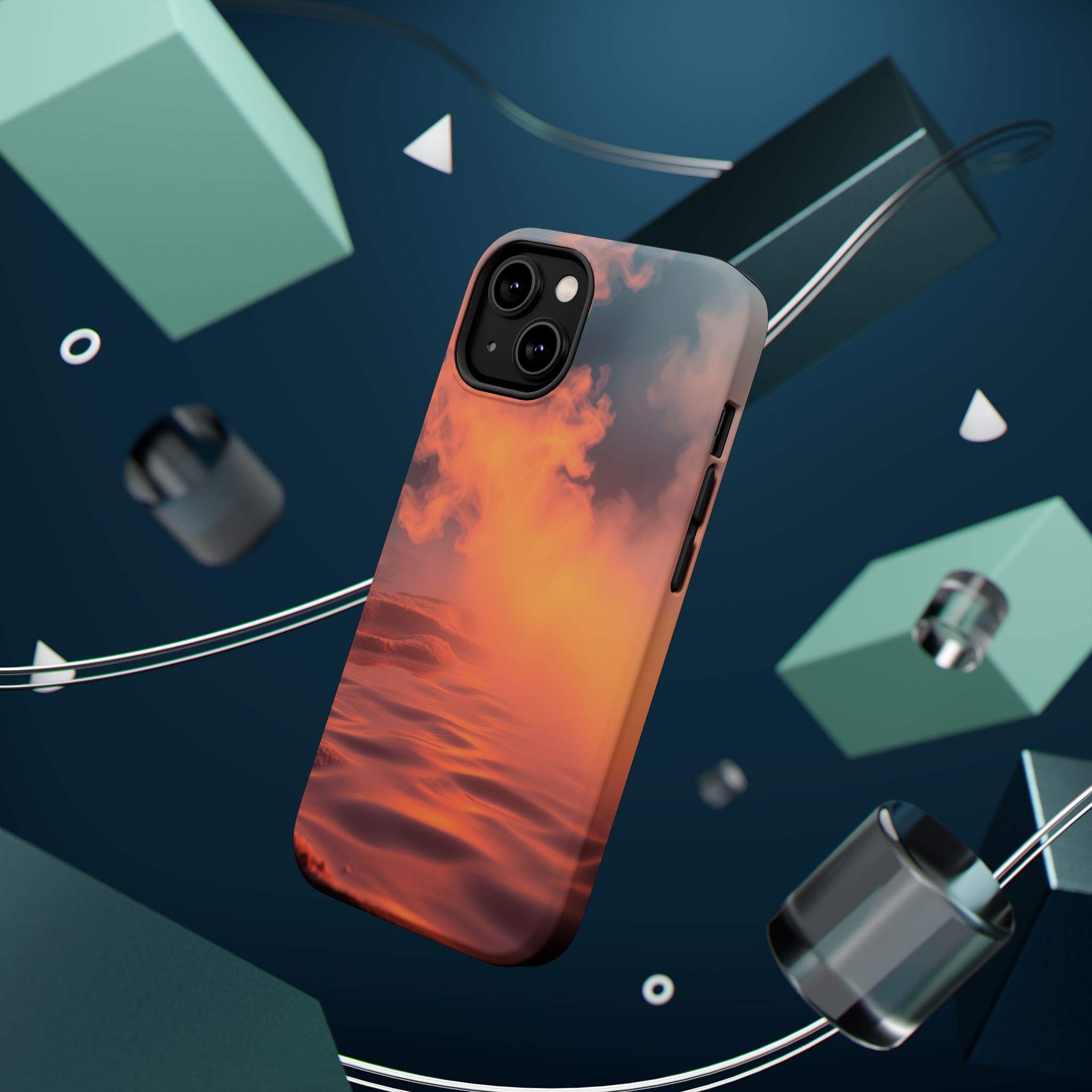 iPhone Burnt Orange And Sand Hot Spring Steam Slim iPhone Everyday · iPhone Case