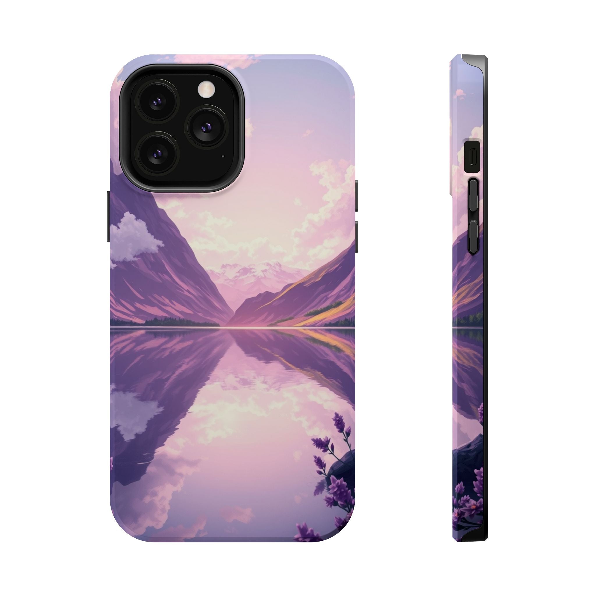 iPhone Lavender And Pearl Fjord Reflection Slim iPhone Everyday · iPhone Case