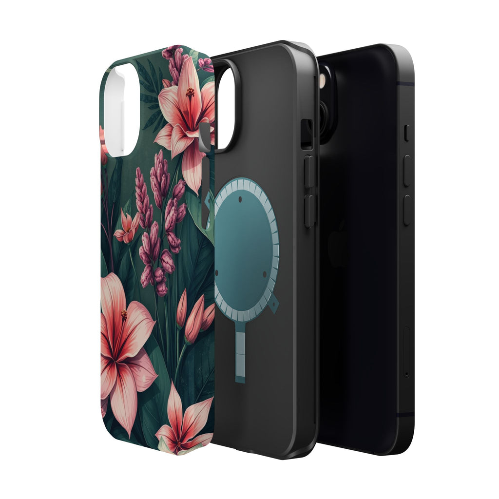 iPhone Mint And Blush Jungle Floral Slim Everyday Designer Case · iPhone Case