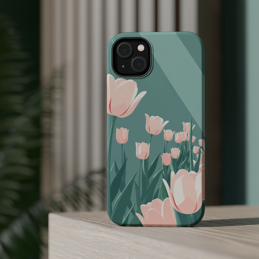 iPhone Tulip Row Enchanted Art Slim Everyday Designer Case · iPhone Case
