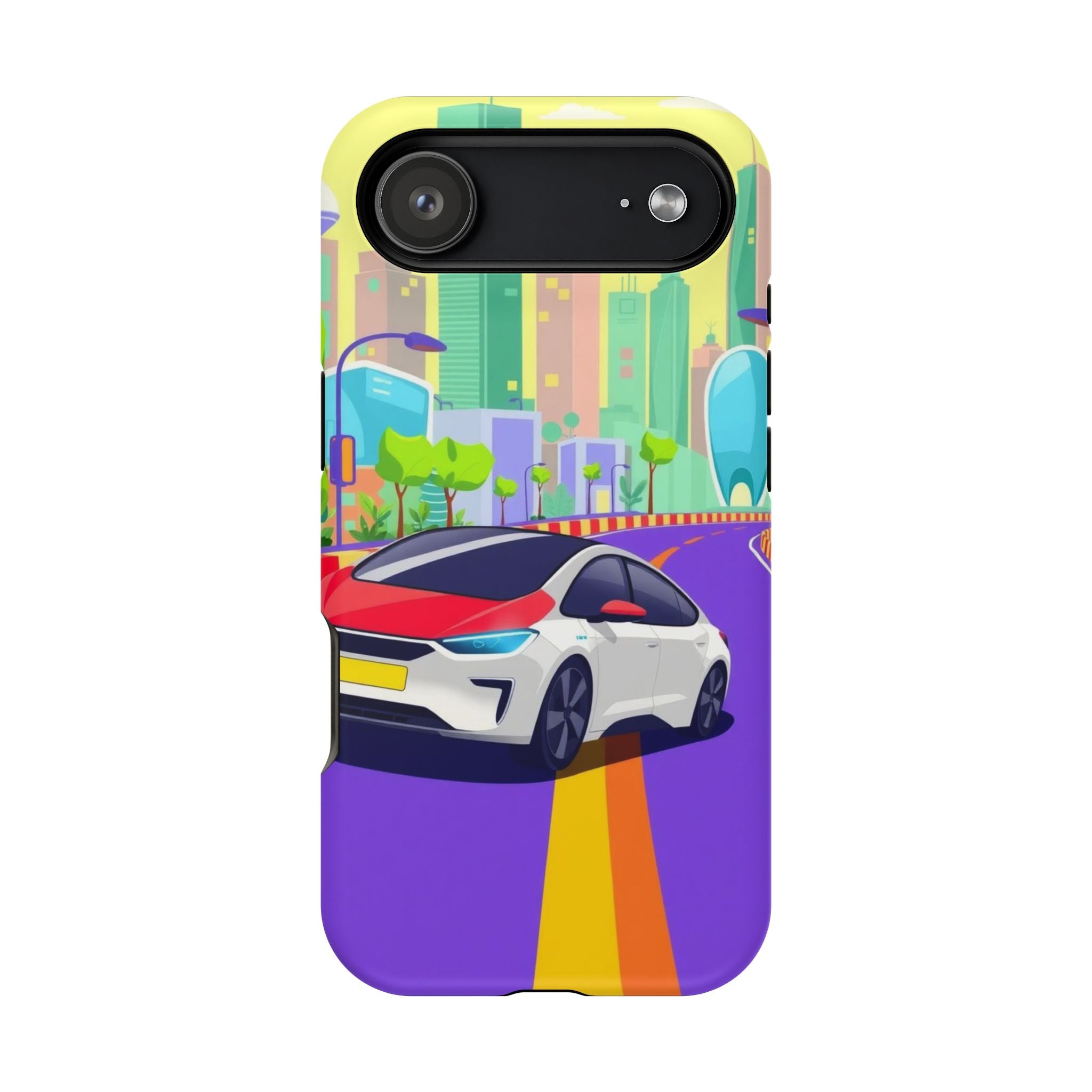 iPhone Electric Car Future Kids Fun Phone Case Gift Slim Snap Case · iPhone Case