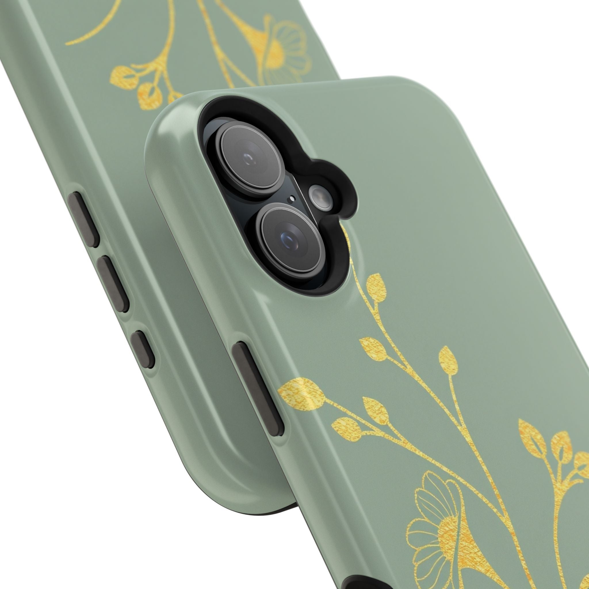 iPhone Floral Gold Foil Cinematic Art Slim Everyday Designer Case · iPhone Case