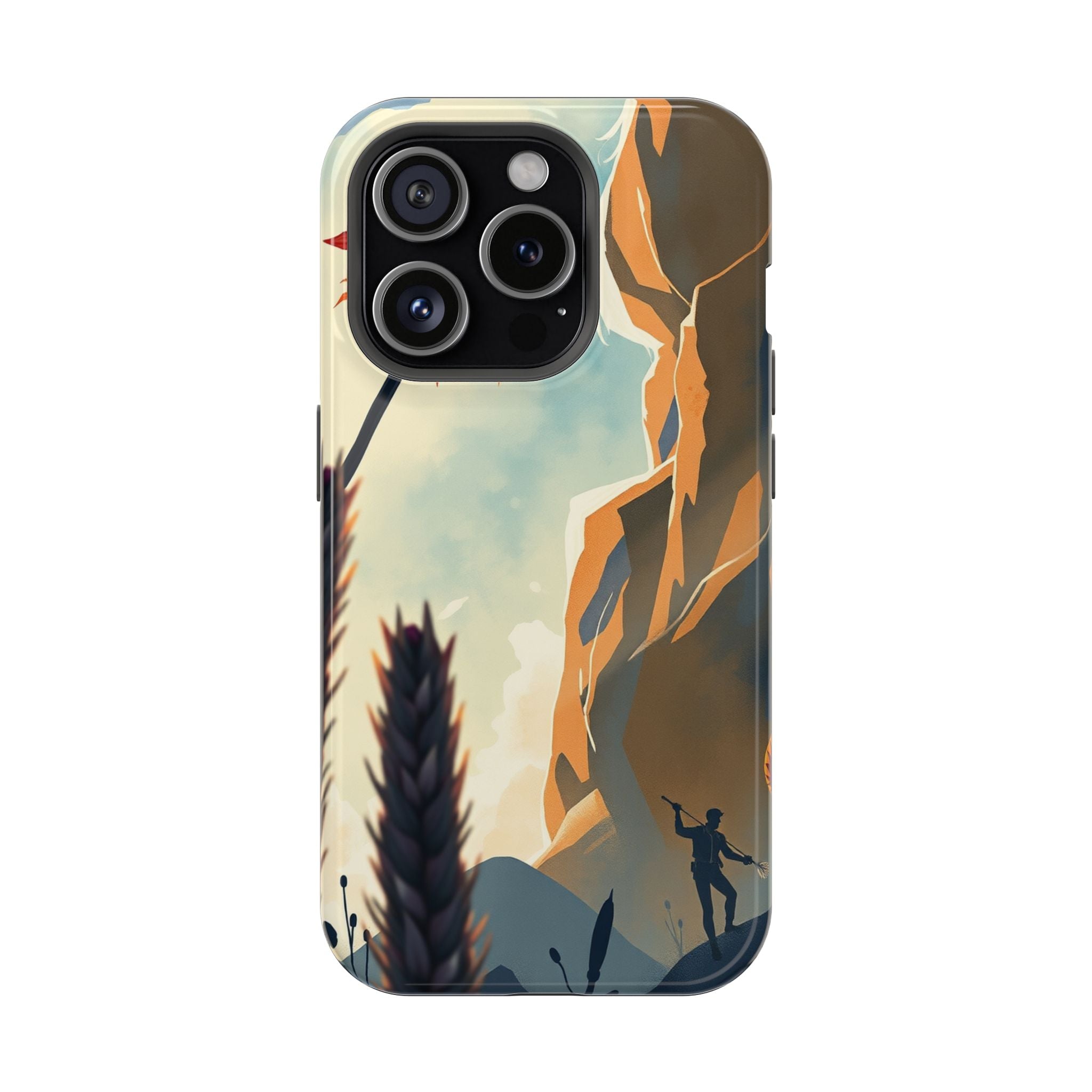 iPhone Bud Burst Vibrant Watercolor Artistic Everyday Cas Slim Snap Case · iPhon