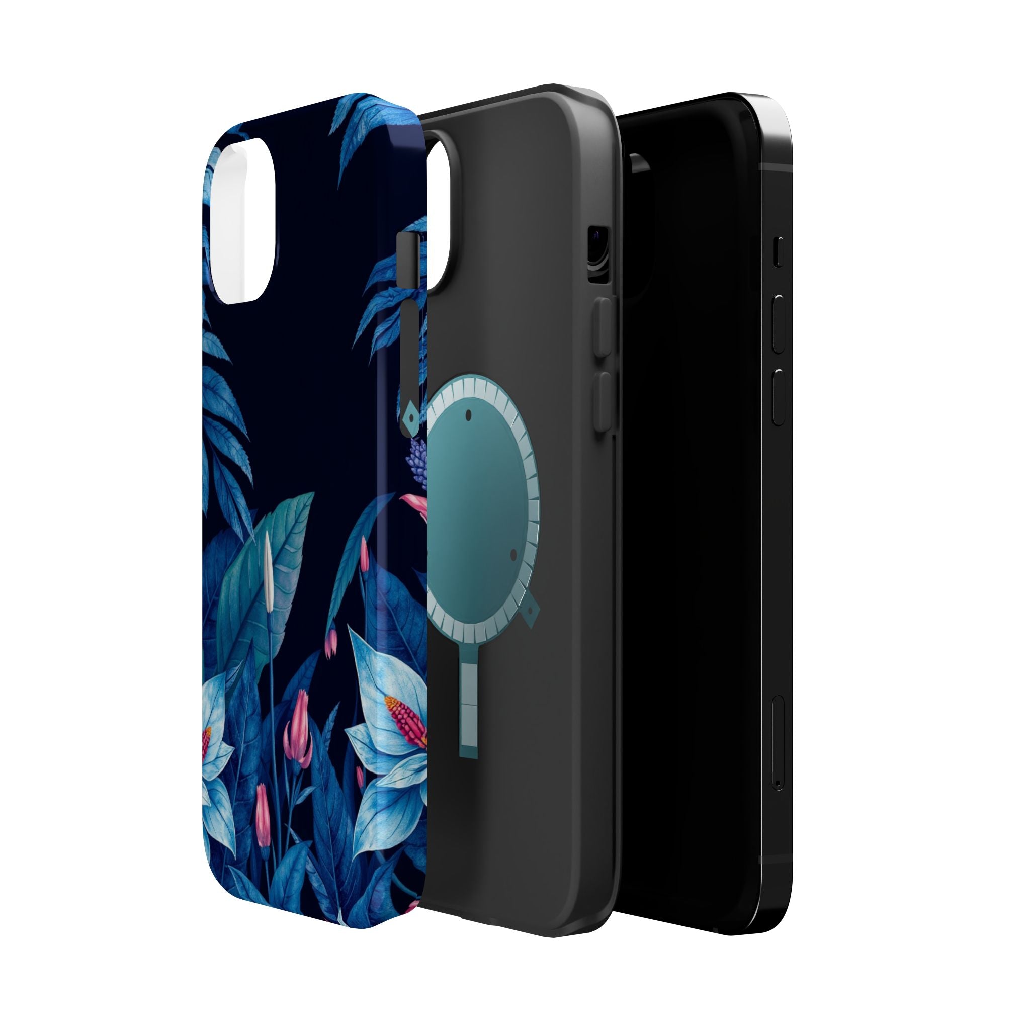 iPhone Serene Jungle Floral Design Clean Minimal Snap Cas Slim Snap Case · iPhon