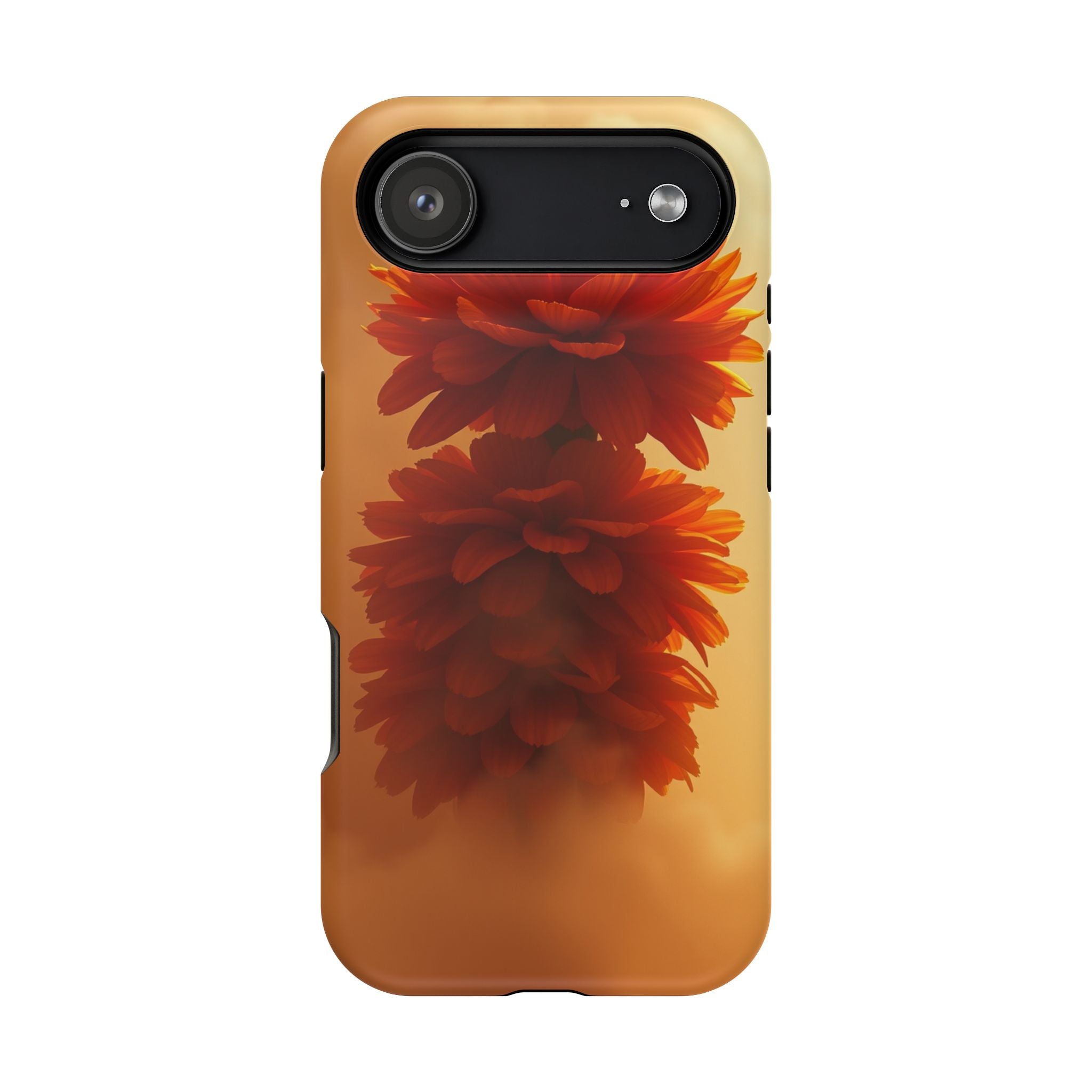 iPhone Ranunculus Stack 3D Digital Bold Modern Everyday Snap Case · iPhone Case