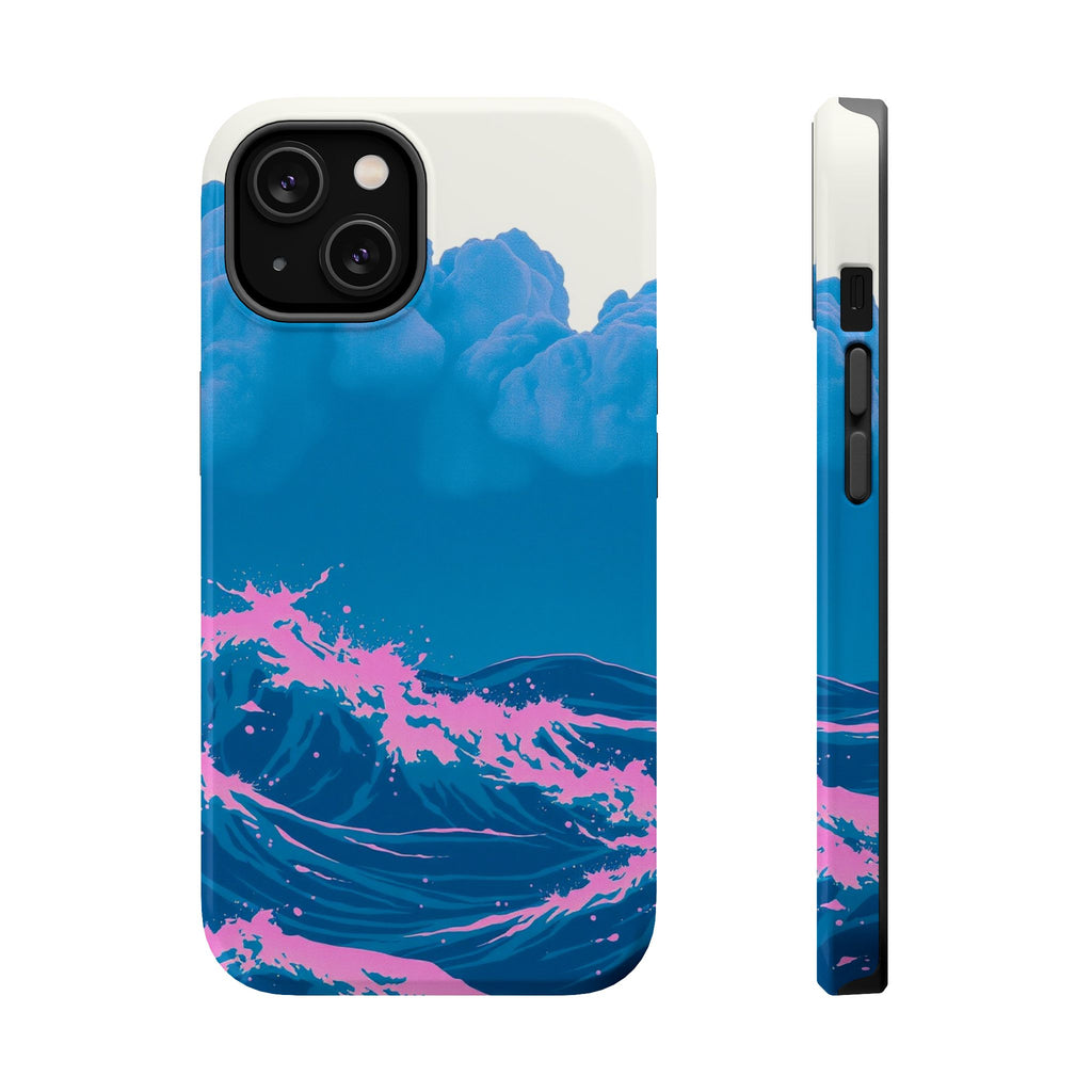 iPhone Storm at Sea Risograph Print Slim Everyday Designer Case · iPhone Case