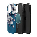 iPhone Midnight Blue And Silver Cherry Blossom Soft iPhone Finish · iPhone Case