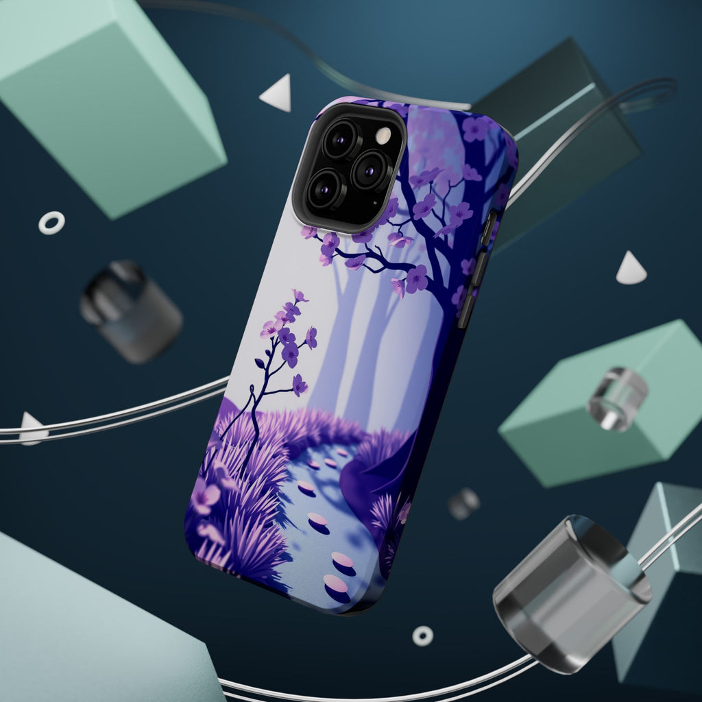 iPhone Blossom Trail Paper Cut Art Bold Modern Everyday Snap Case · iPhone Case