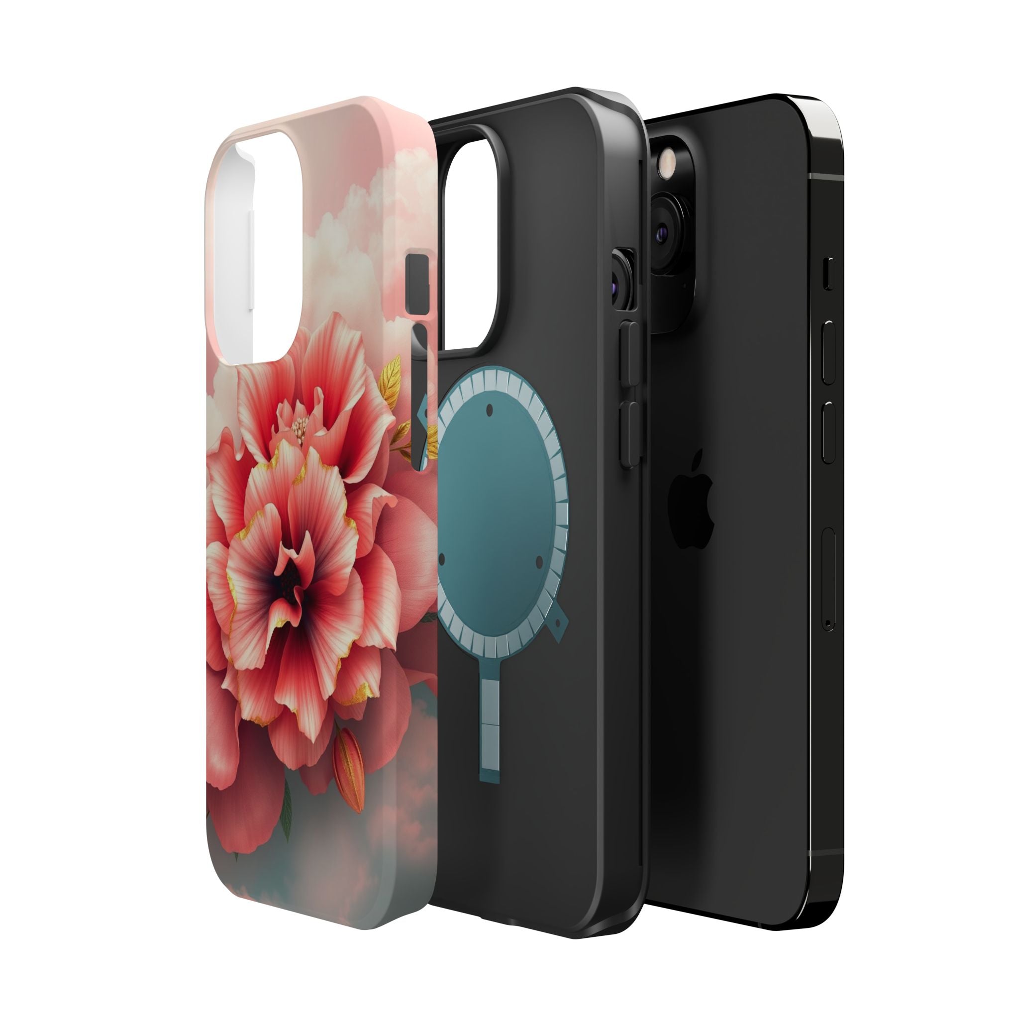 iPhone Pastel Floral Cloud Gold Foil Luxury Slim iPhone Everyday · iPhone Case