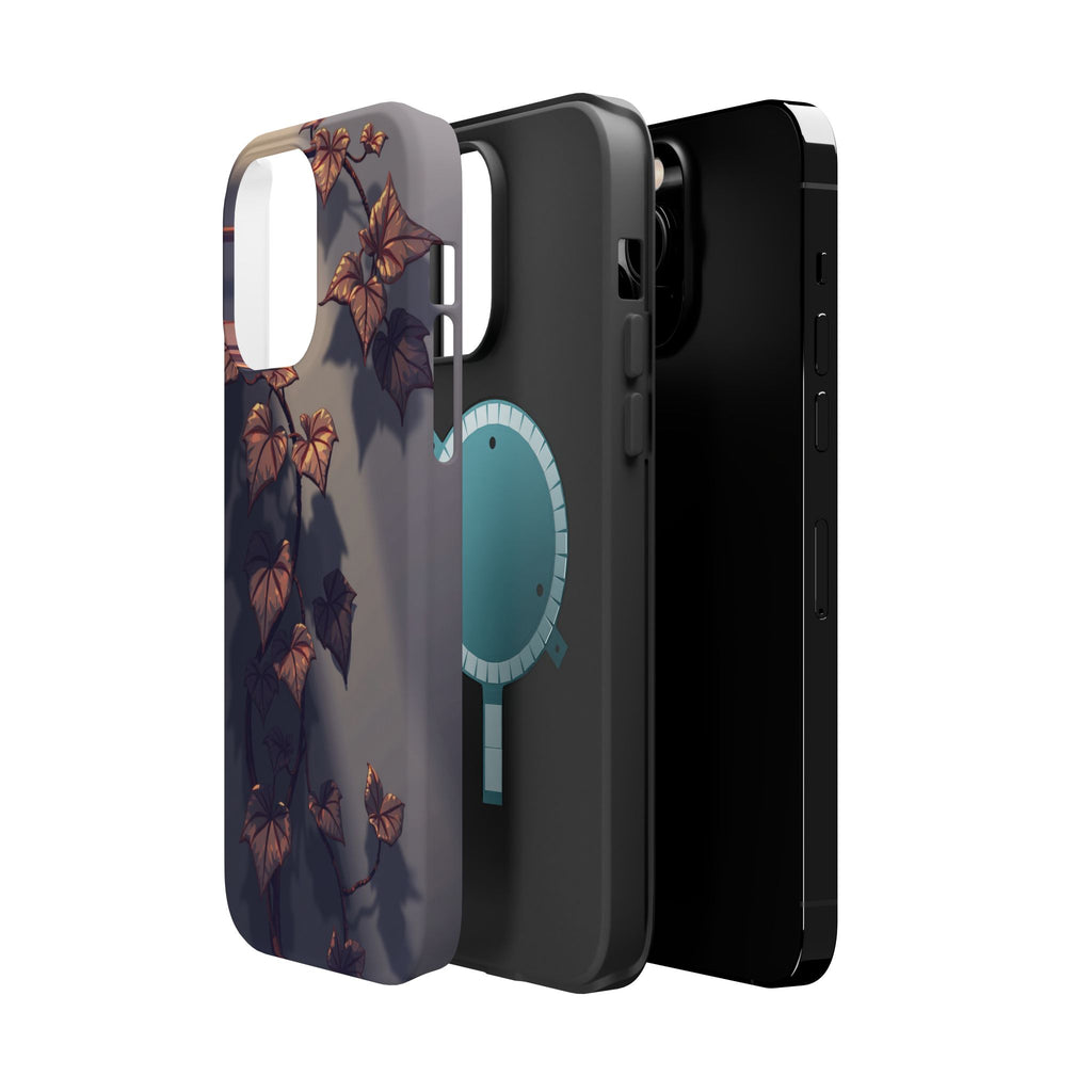 iPhone Charcoal And Copper Art Nouveau Vine Soft iPhone 13 Finish · iPhone Case