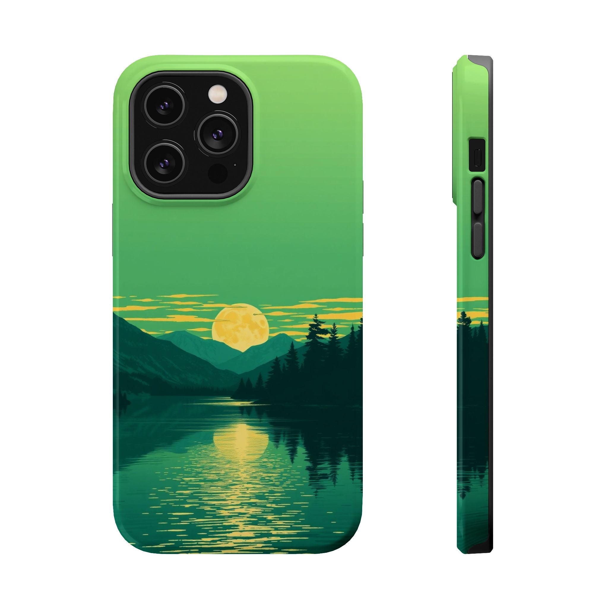 iPhone Lake at Twilight Risograph Print Slim Everyday iPhone Designer · iPhone C