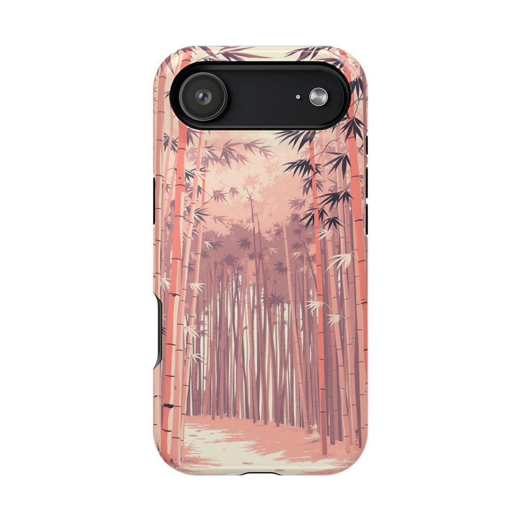 iPhone Rose Pink And Cream Bamboo Grove Slim Everyday iPhone 19 · iPhone Case