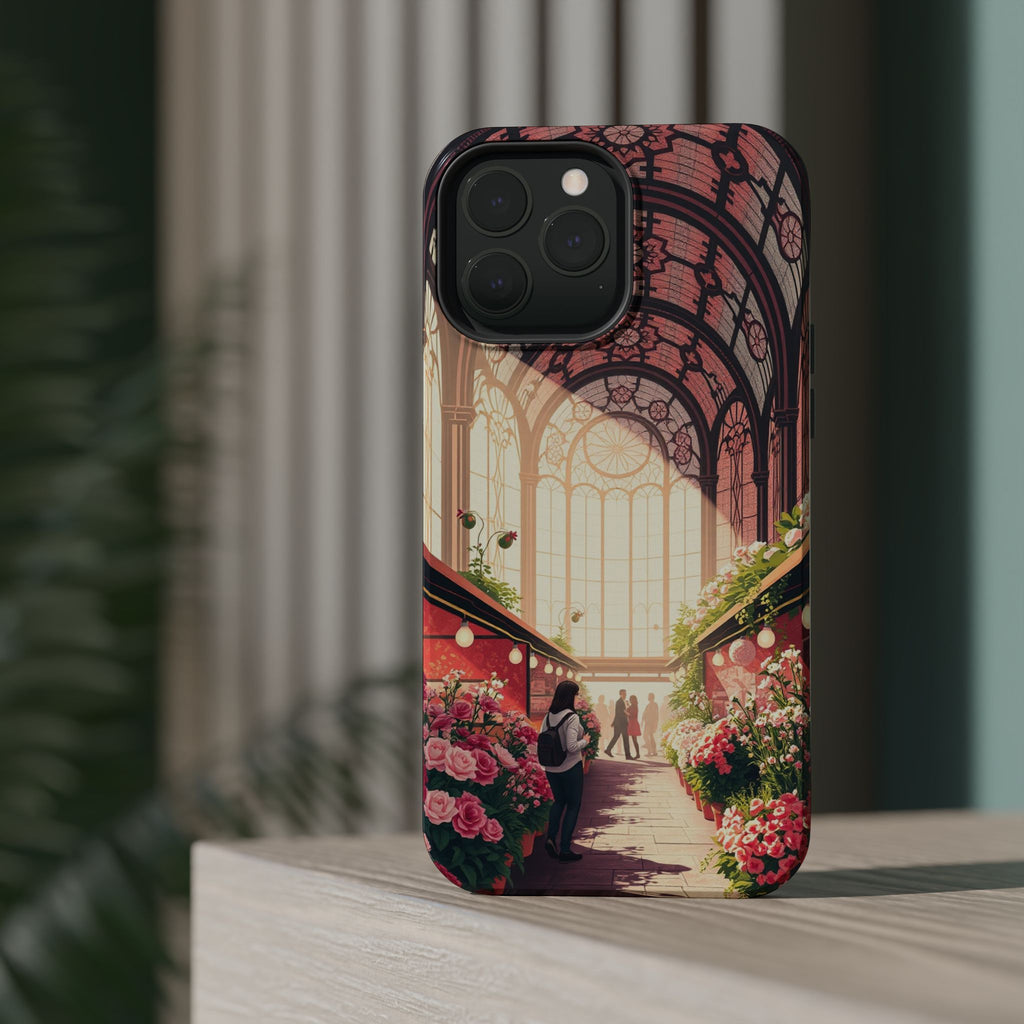 iPhone Flower Market Stained Glass Bold Modern Everyday Snap Case · iPhone Case