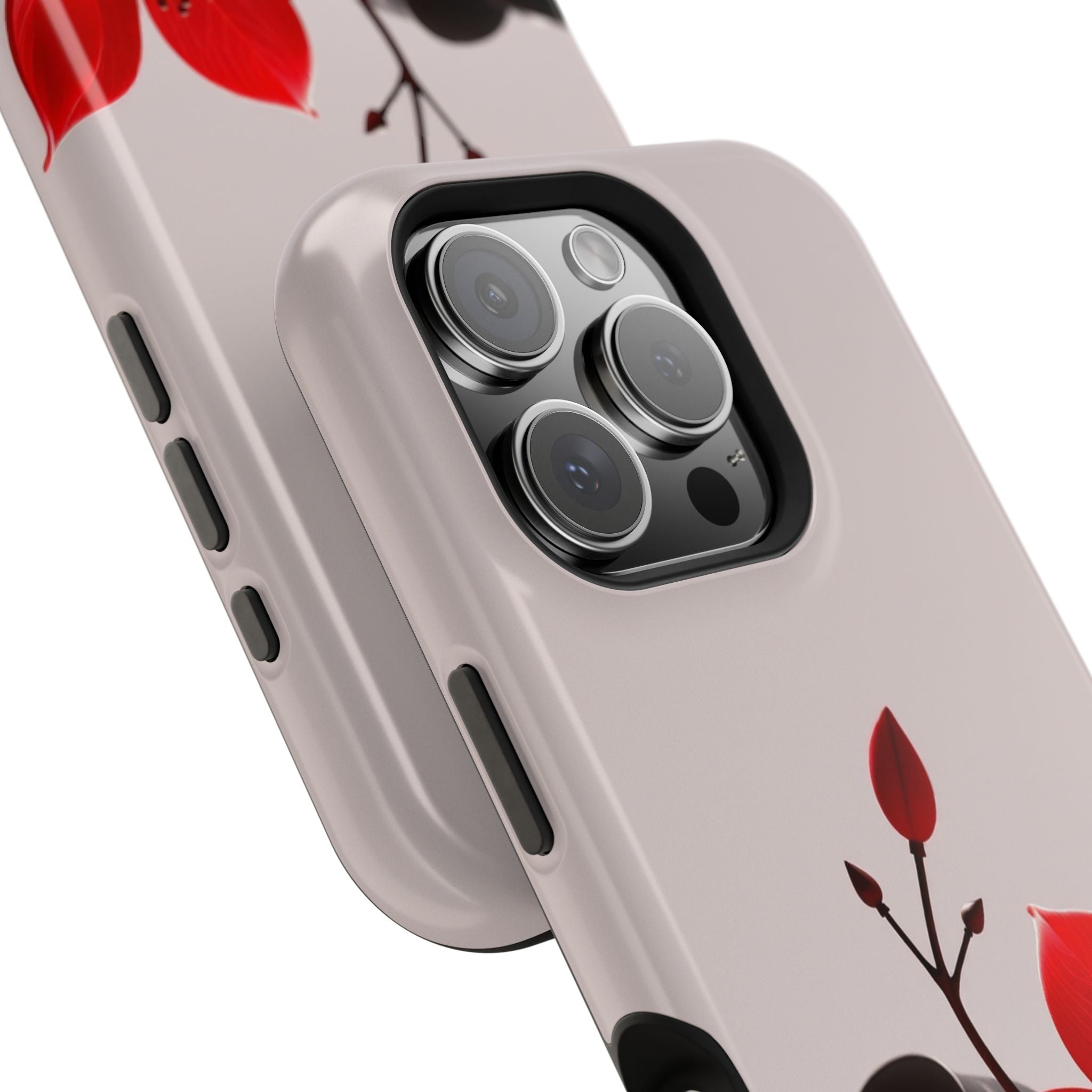 iPhone Radiant Bloom and Leaf Design Slim Everyday Designer Case · iPhone Case