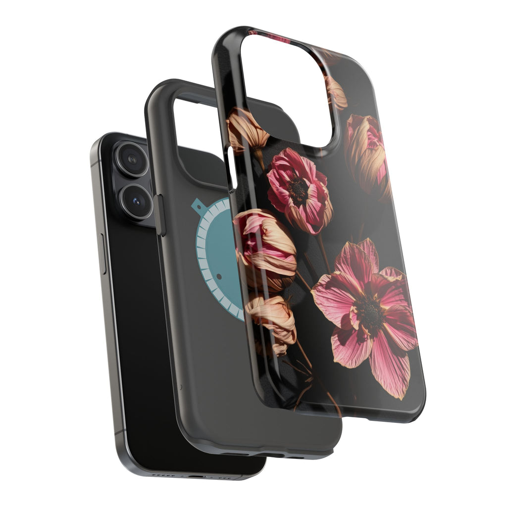 iPhone Dried Flower Flat Lay Electric Art Slim Snap Case · iPhone Case
