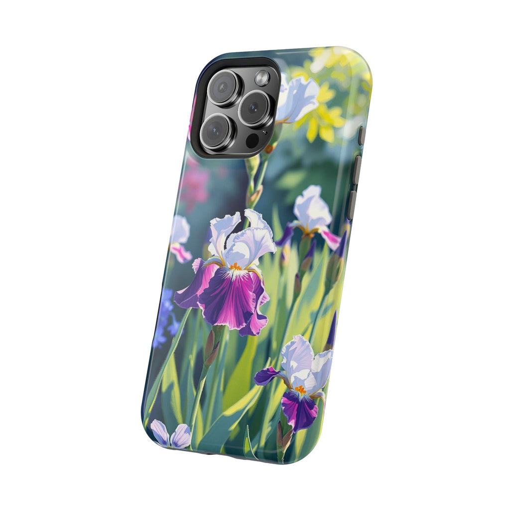 iPhone Vibrant Iris Garden Design Bold Modern Everyday Snap Case · iPhone Case