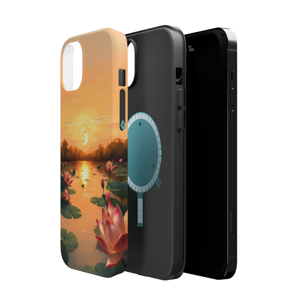 iPhone Lotus Pond Oil Painting Impressionist Slim iPhone Everyday · iPhone Case