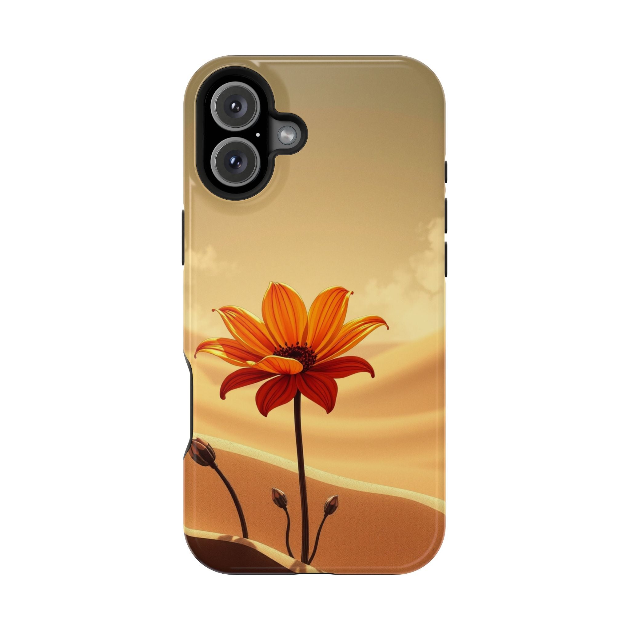iPhone Neon Floral Dark Gothic Ink Bold Modern Everyday Snap Case · iPhone Case