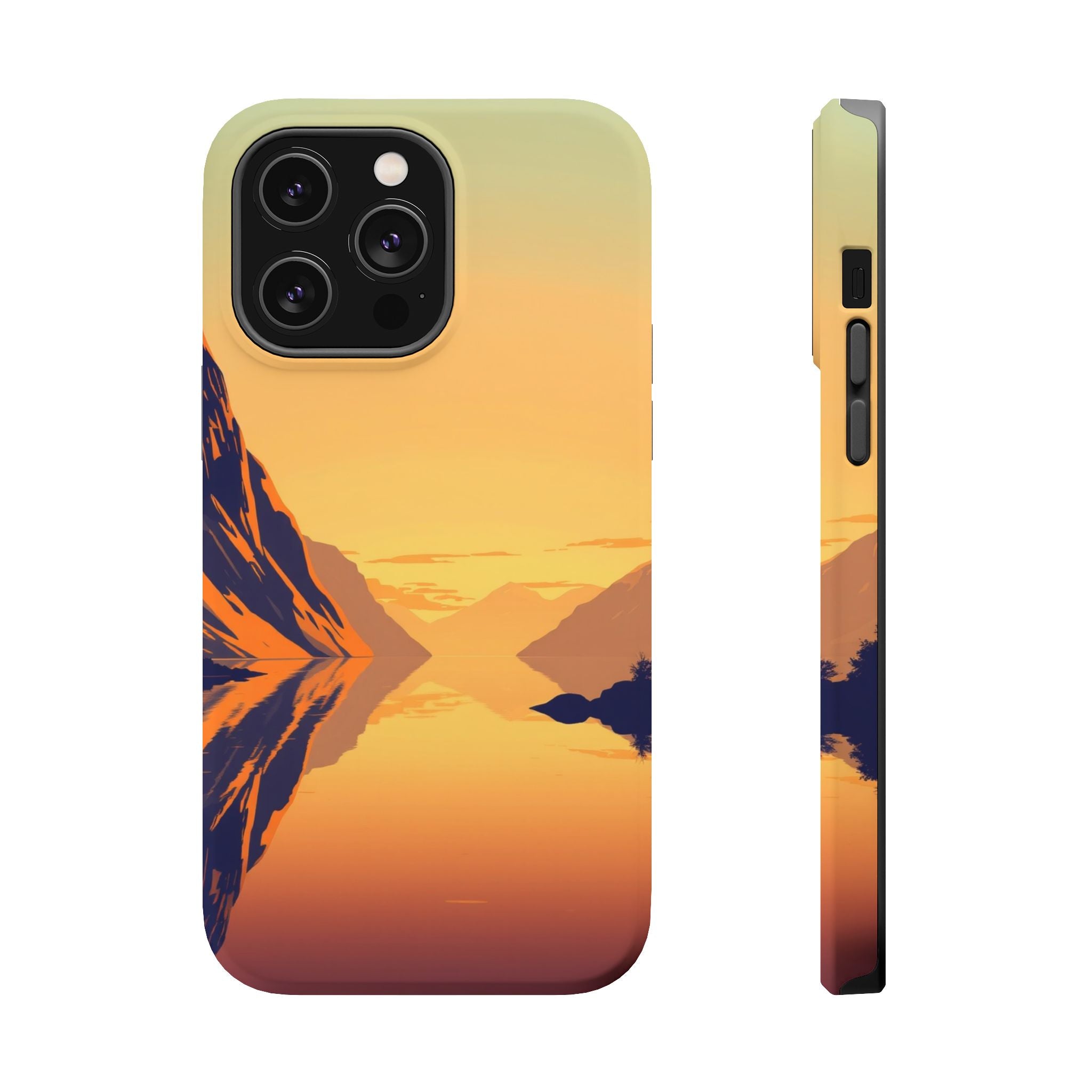 iPhone Fjord Reflection Pop Art Bold Slim Everyday Designer Case · iPhone Case