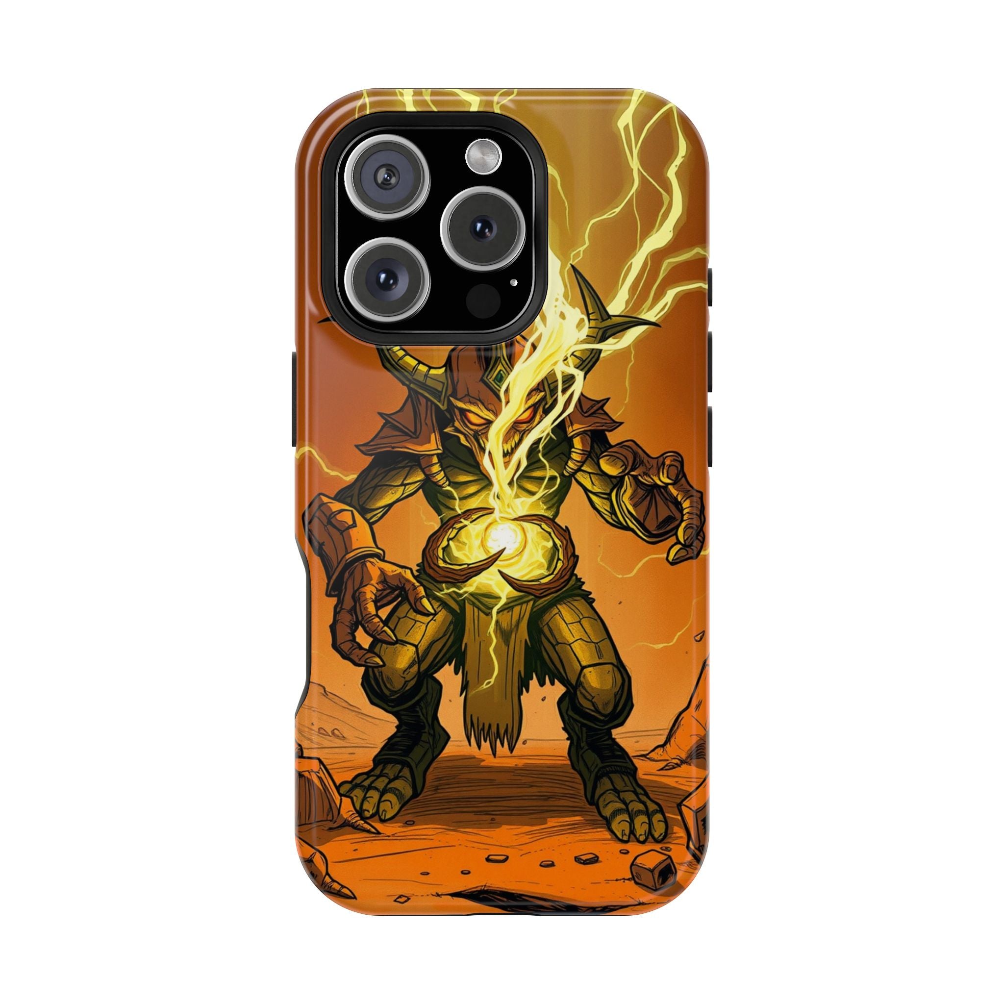 iPhone Burnt Orange And Sand Chaos Goblin Energy Clean Minimal Snap Case · iPhon