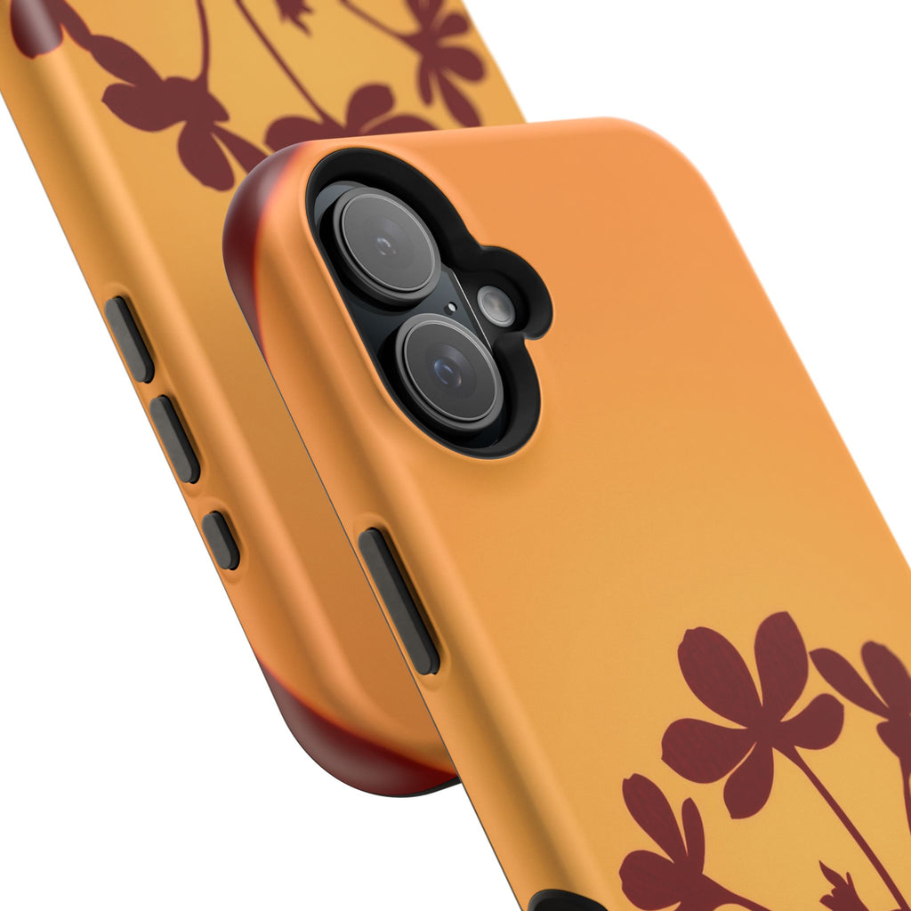 iPhone Floral Silhouette Electric Art Slim Everyday Designer Case · iPhone Case