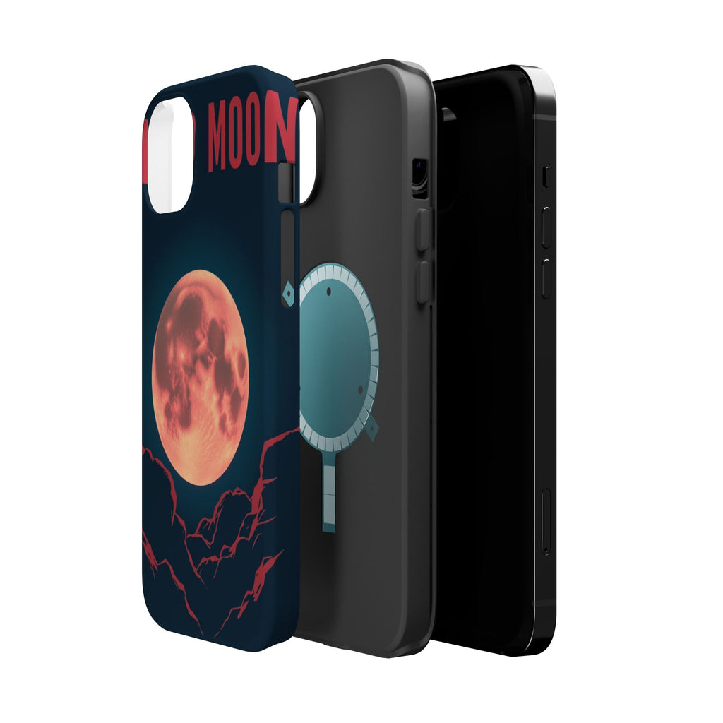 iPhone Blood Moon Rise Vintage Retro Poster Slim Everyday Designer Case · iPhone