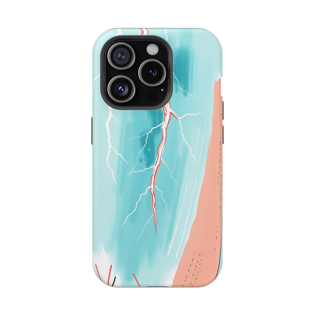 iPhone Teal And Coral Prairie Lightning Slim Everyday iPhone Designer · iPhone C