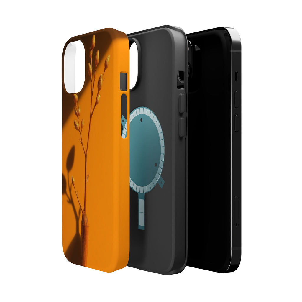 iPhone Mustard And Rust Minimalist Stem Slim Everyday iPhone Designer · iPhone C