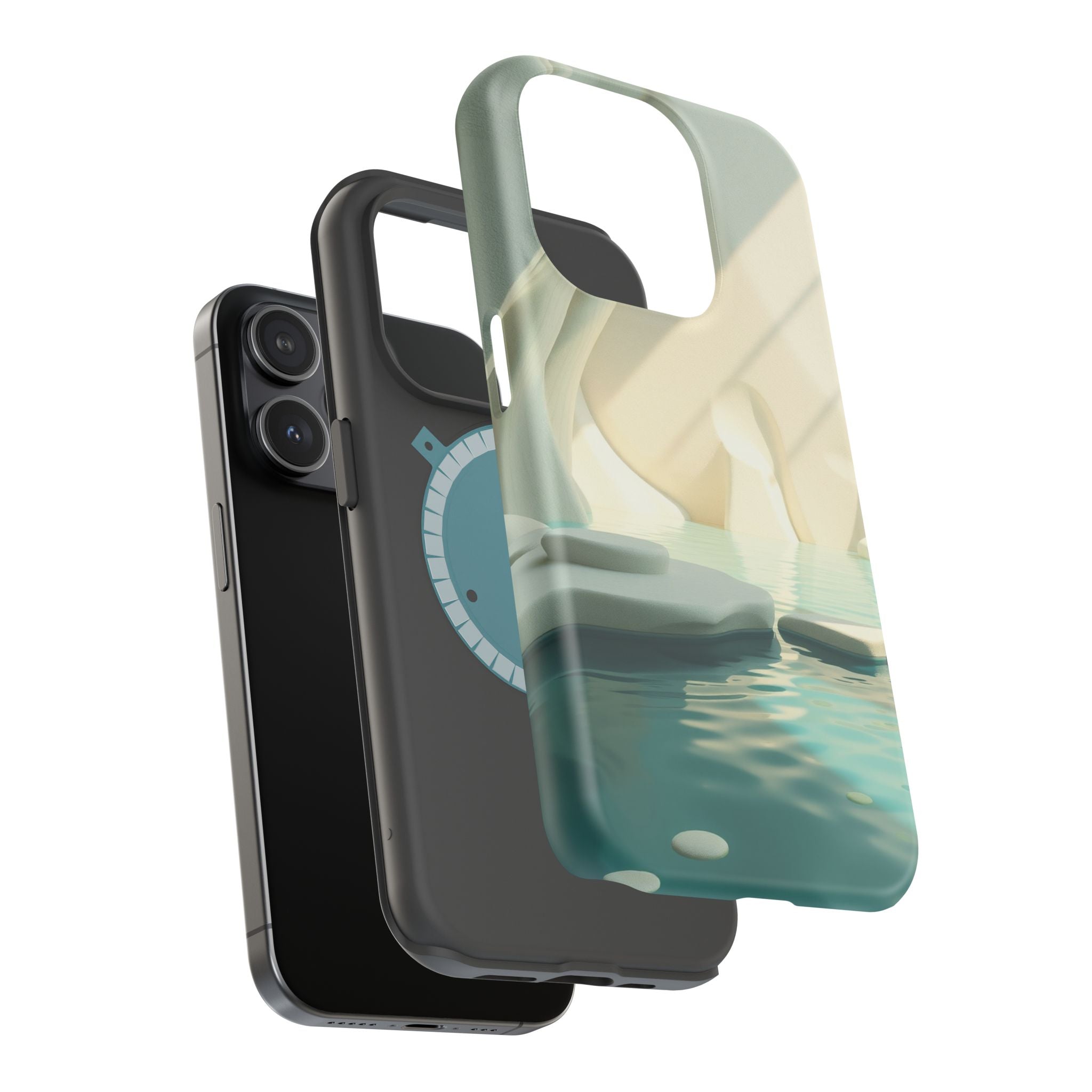 iPhone Tidal Pool 3D Digital Slim Everyday Designer Case · iPhone Case