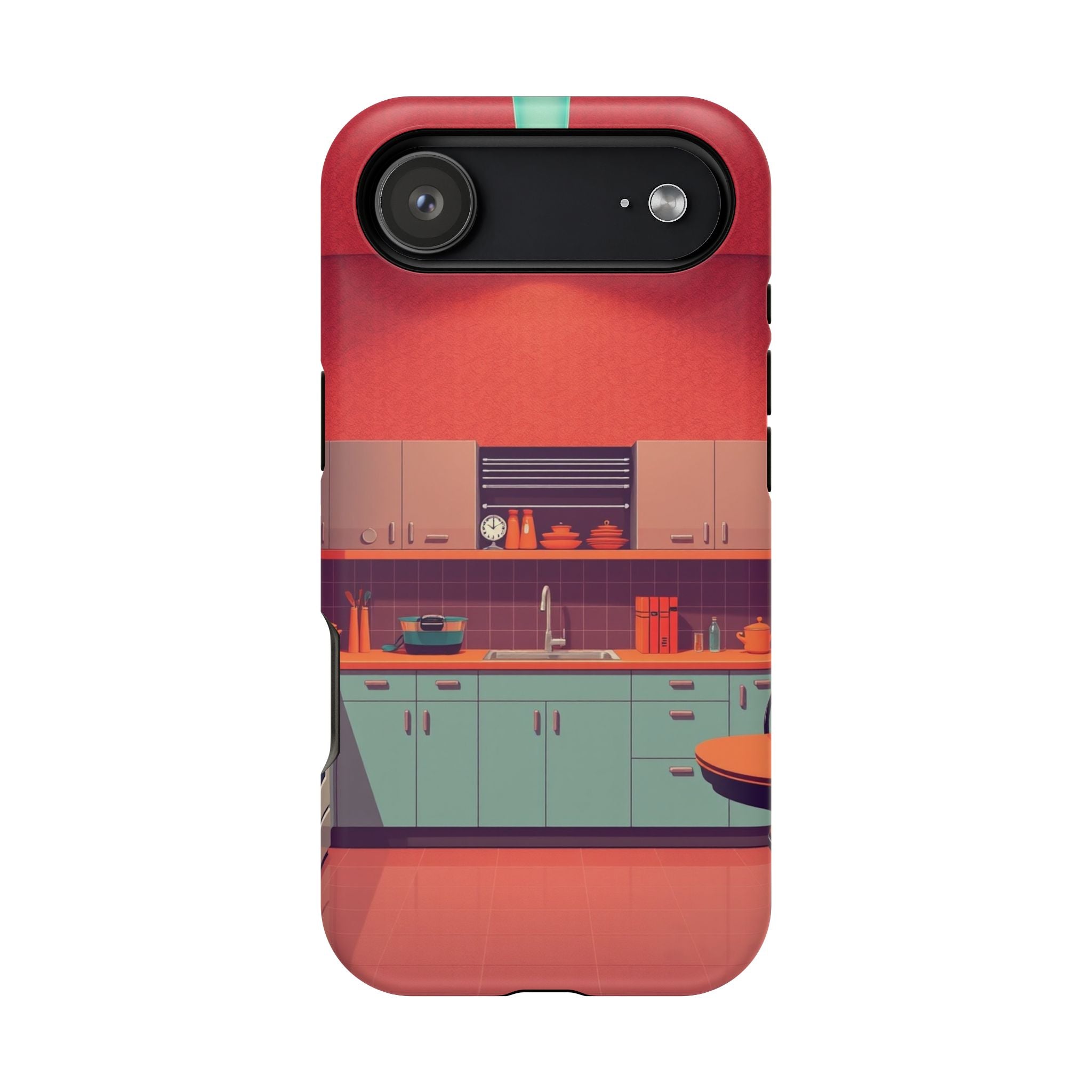 iPhone Earthy 1950s Kitchen Design Bold Modern Everyday Snap Case · iPhone Case
