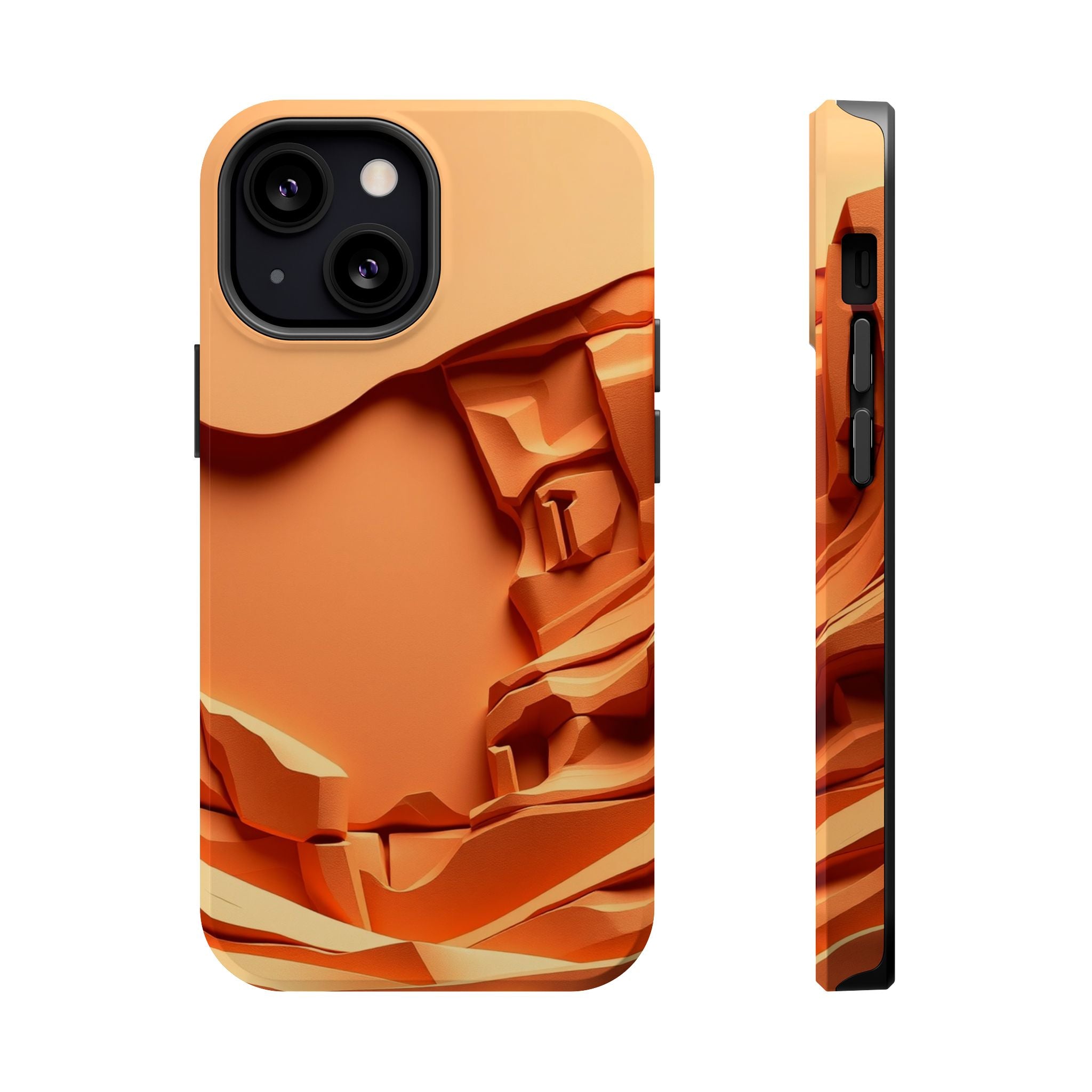 iPhone Burnt Orange And Sand Canyon Wall Slim Everyday iPhone 12 · iPhone Case