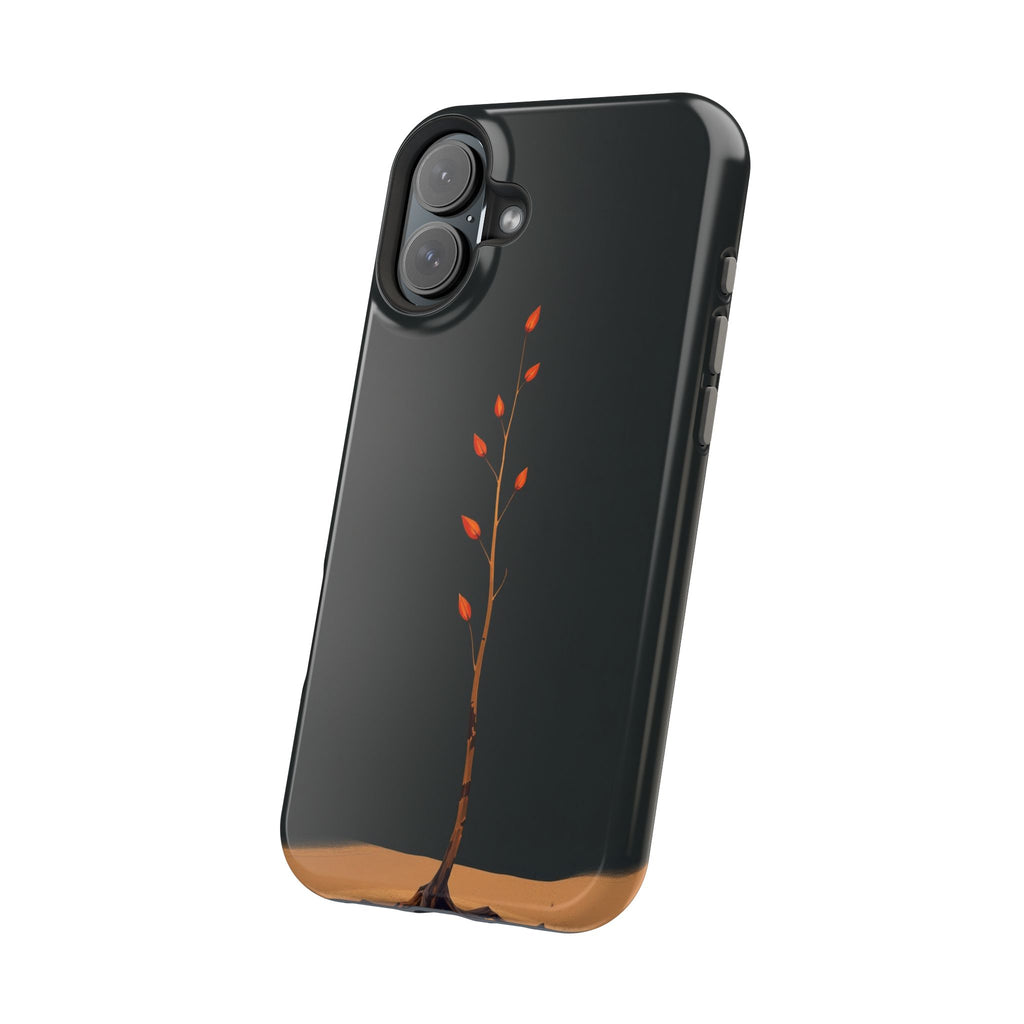 iPhone Burnt Orange And Sand Minimalist Stem Slim iPhone Everyday · iPhone Case