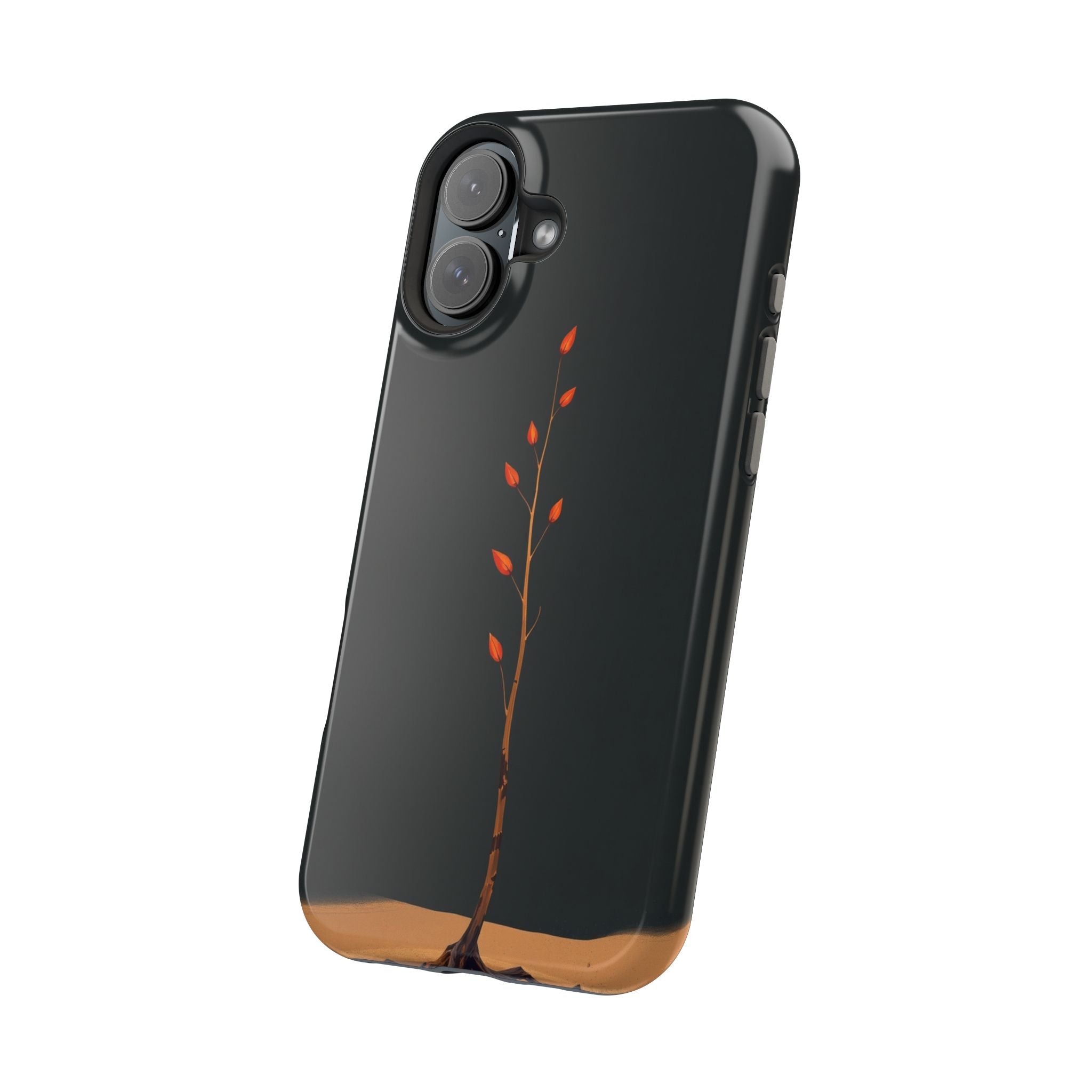 iPhone Burnt Orange And Sand Minimalist Stem Slim iPhone Everyday · iPhone Case