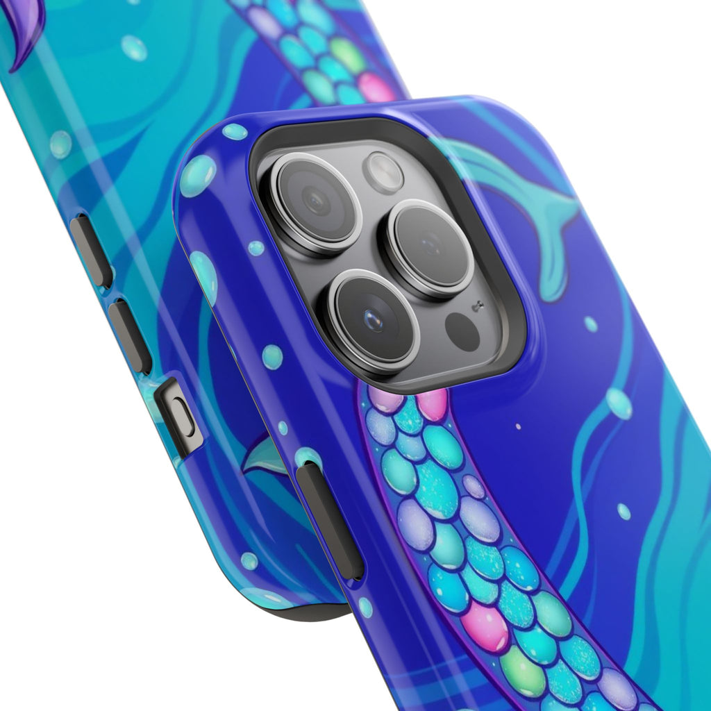 iPhone Mermaid Tail Swirl Kids Fun iPhone Phone Case Gift Artistic · iPhone Case